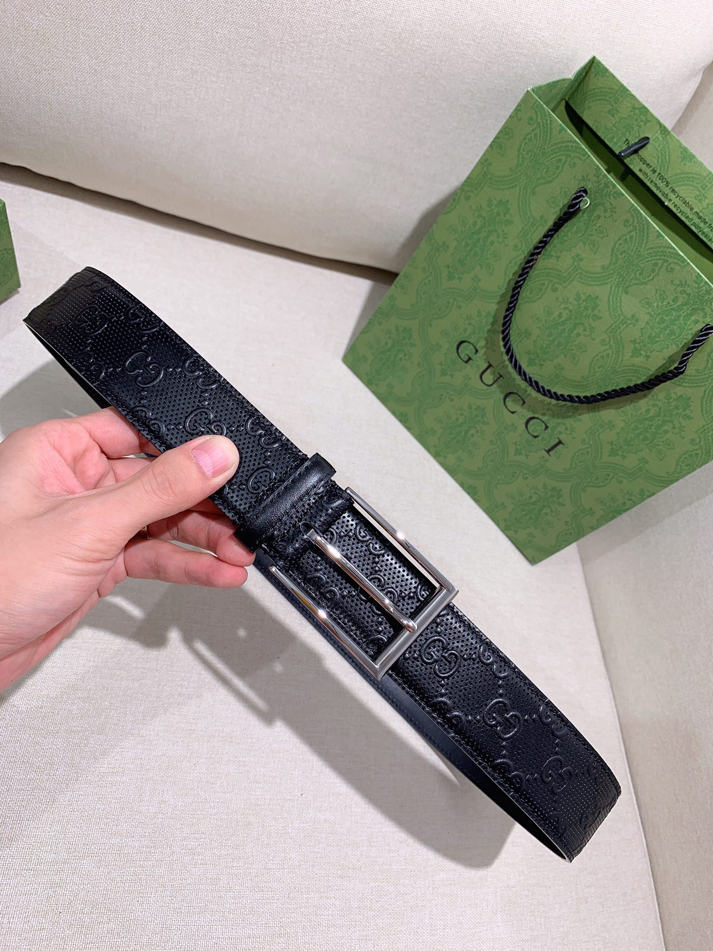 Gucci Male Basic Belt Cow Leather