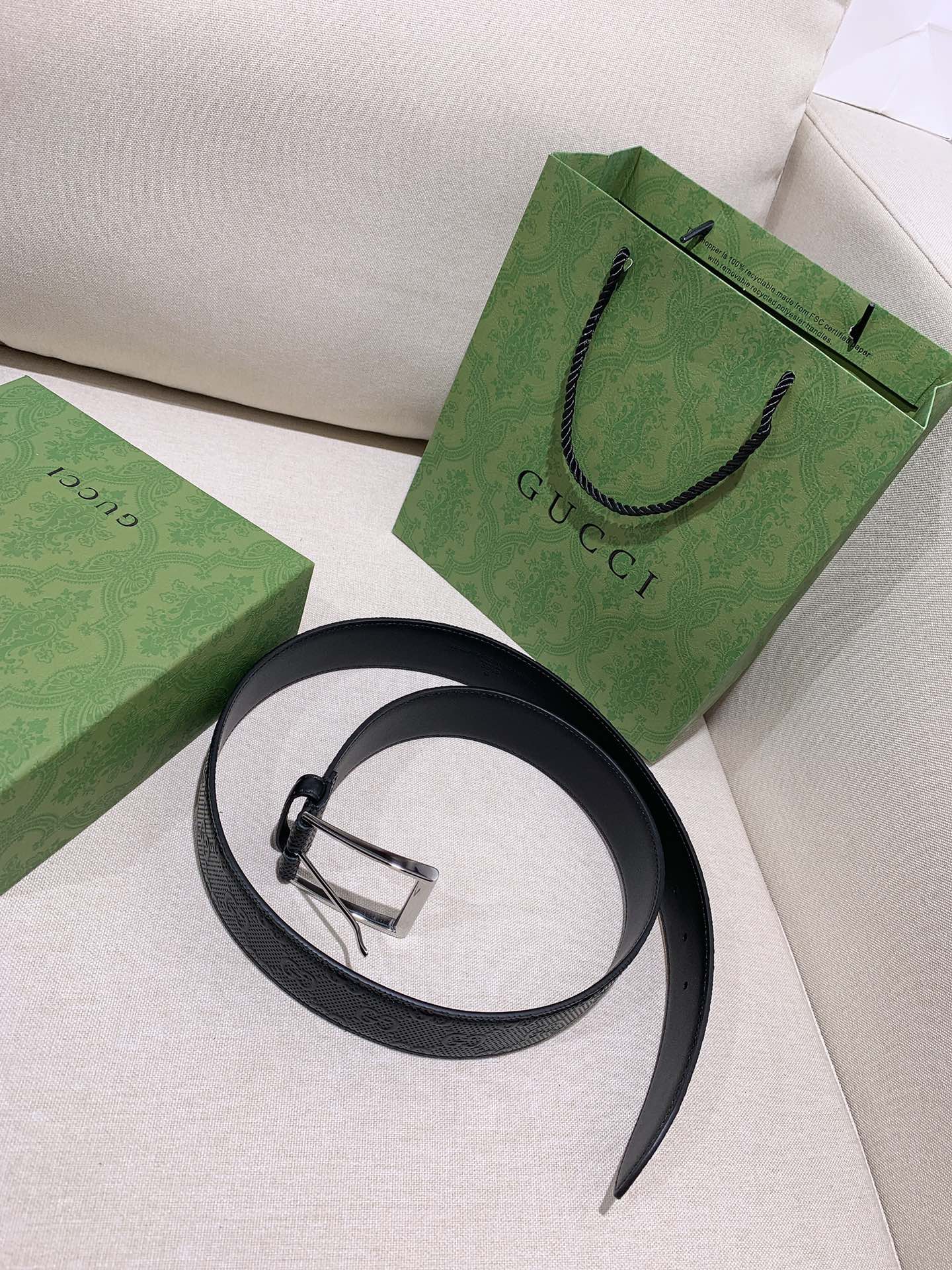 Gucci Male Basic Belt Cow Leather