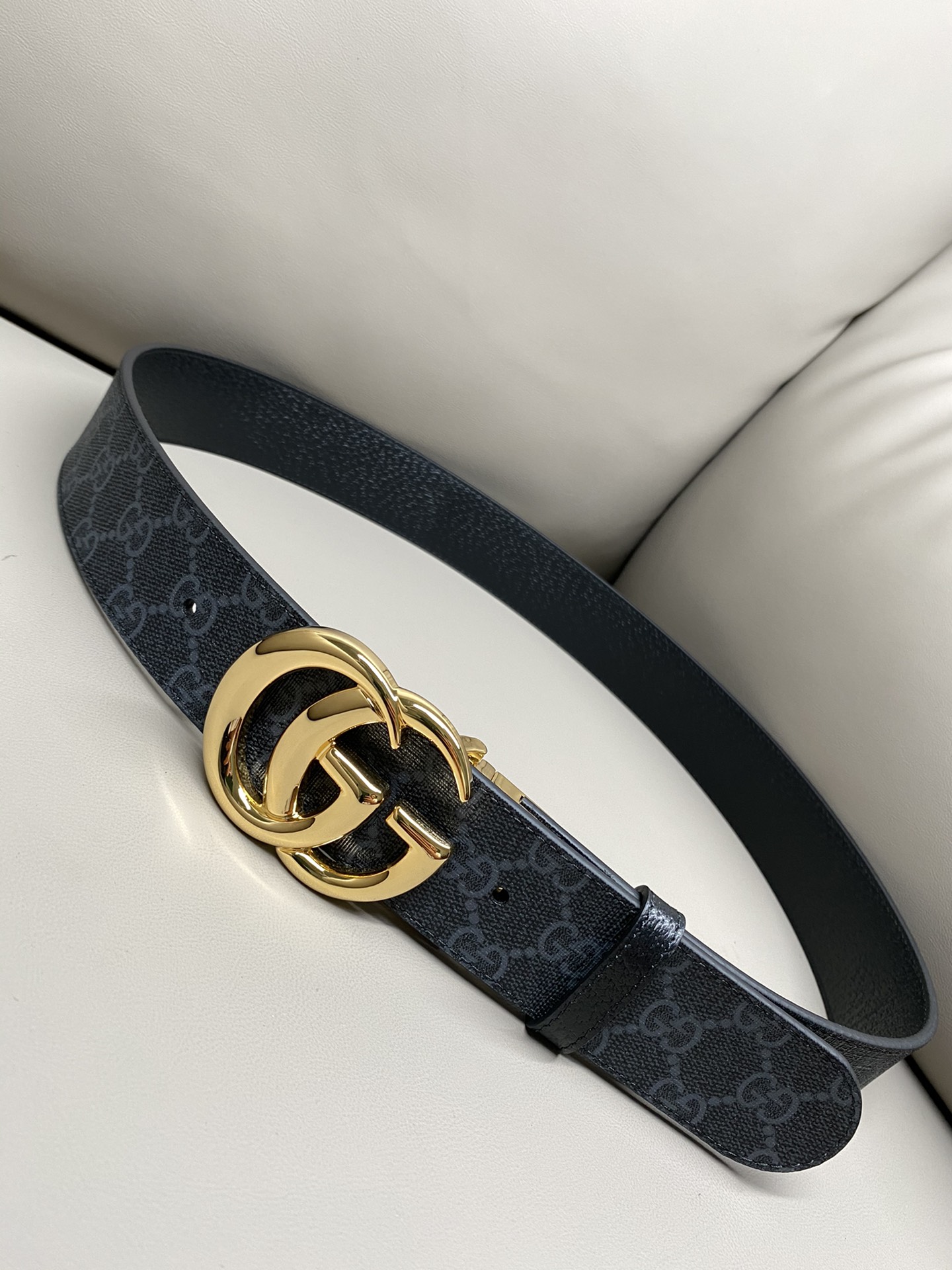 Gucci Male Canvas Belt Canvas Black S-m