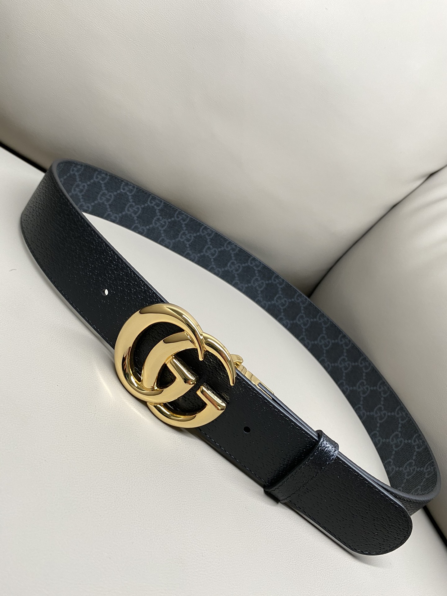 Gucci Male Canvas Belt Canvas Black S-m