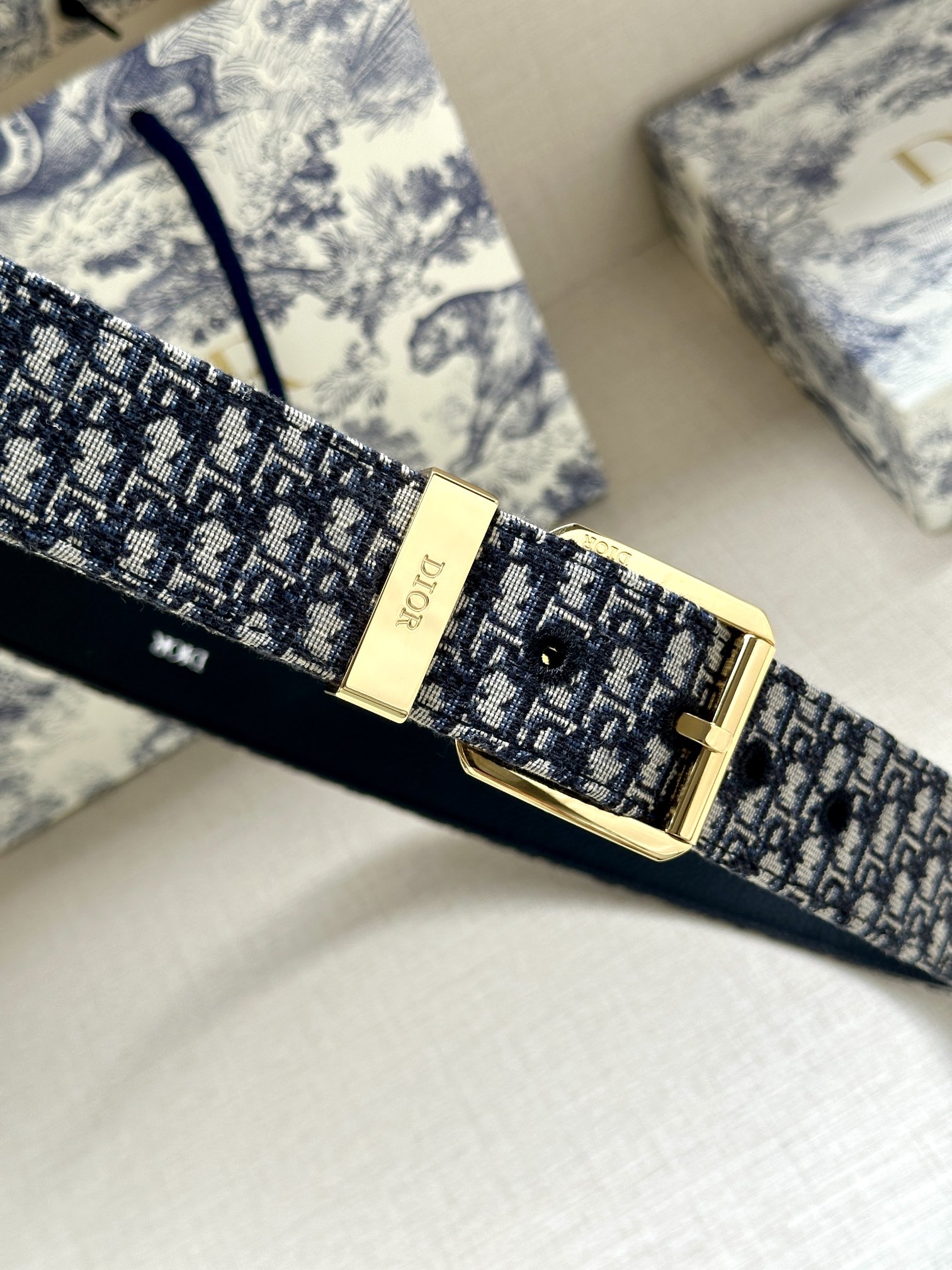 Dior Basic Belt Black Adjustable M-l