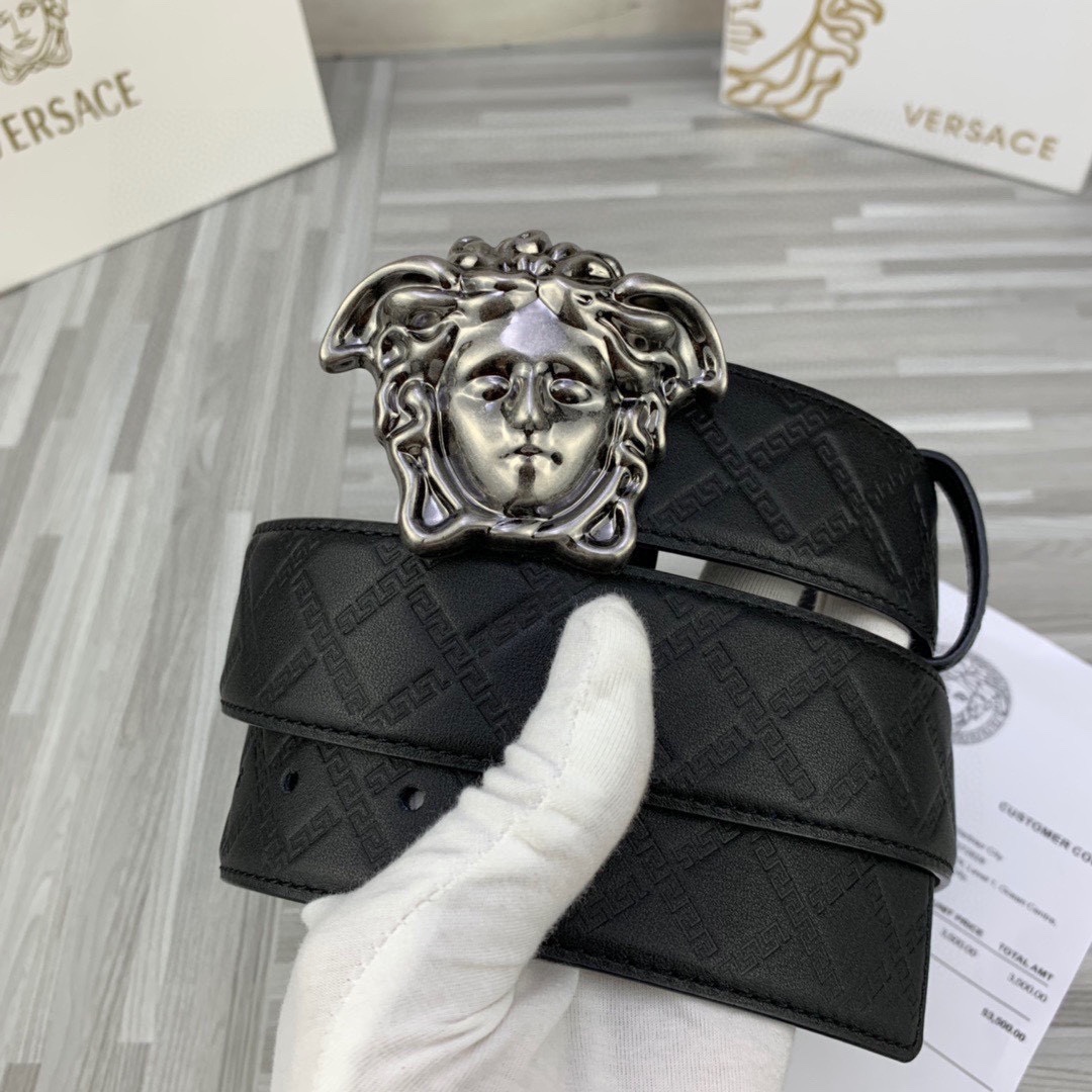 Versace Basic Belt Cow Leather S-m