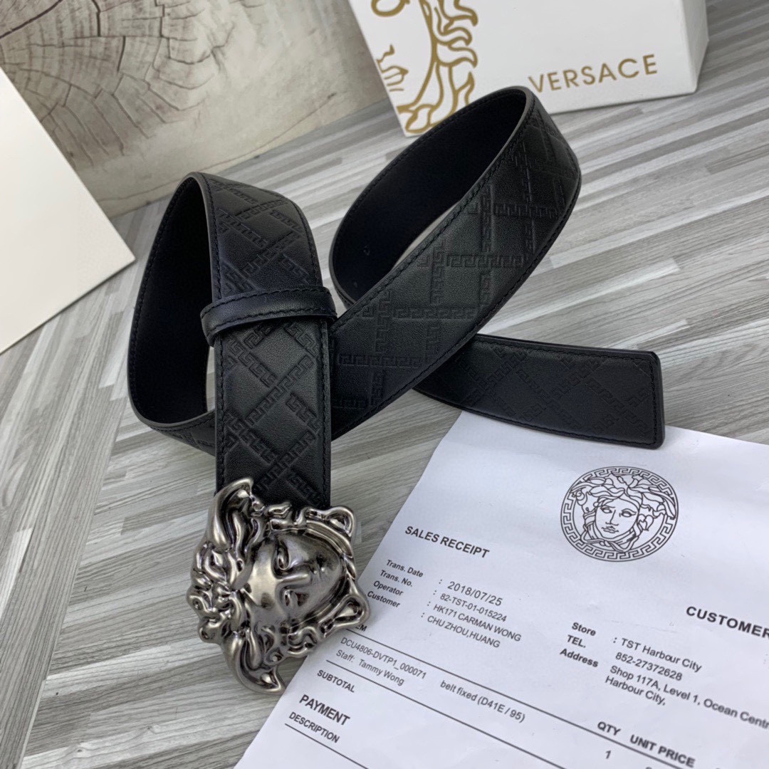 Versace Basic Belt Cow Leather S-m