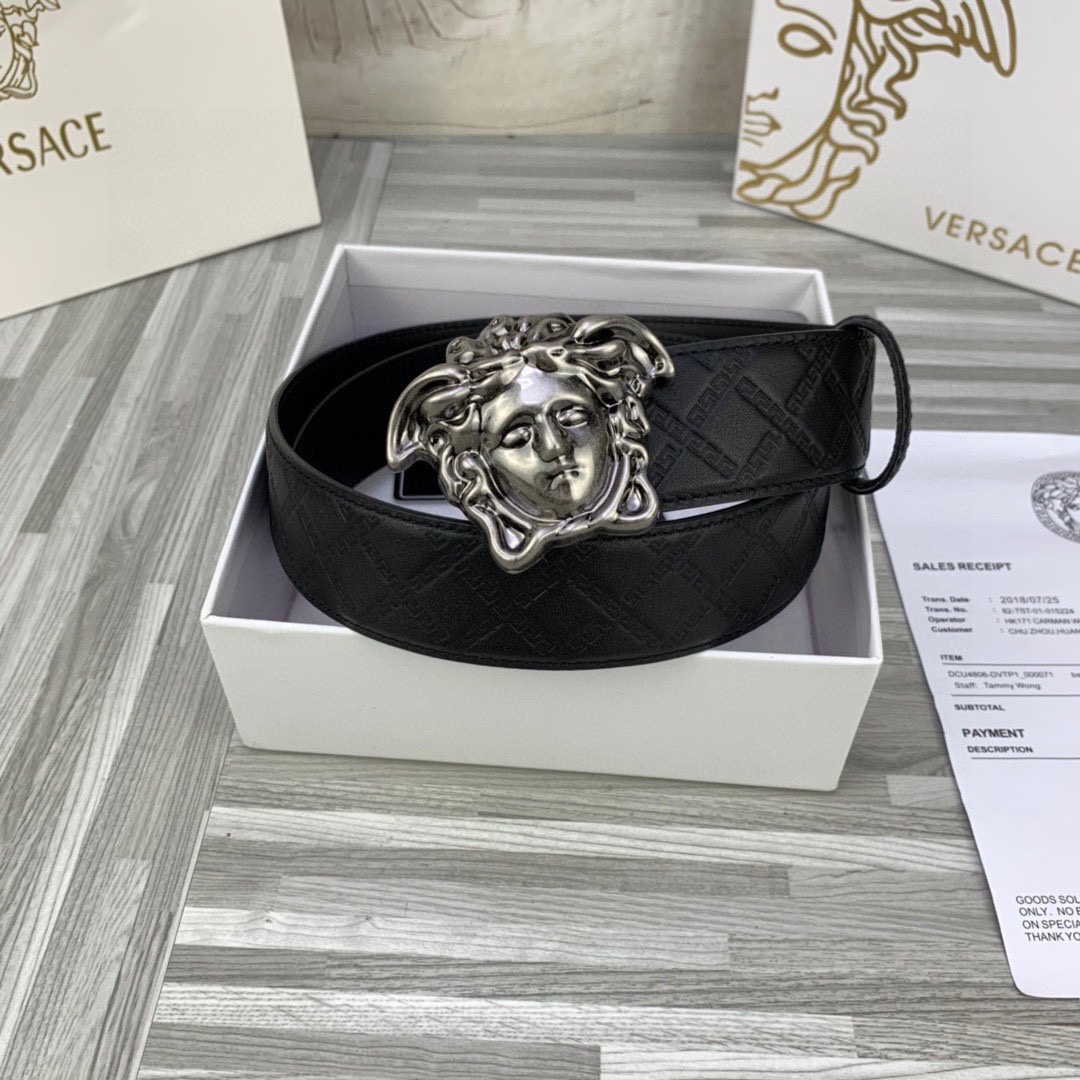 Versace Basic Belt Cow Leather S-m