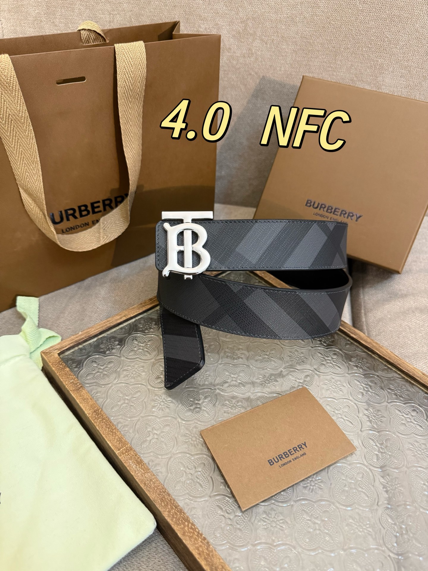 Burberry Basic Belt Cow Leather M