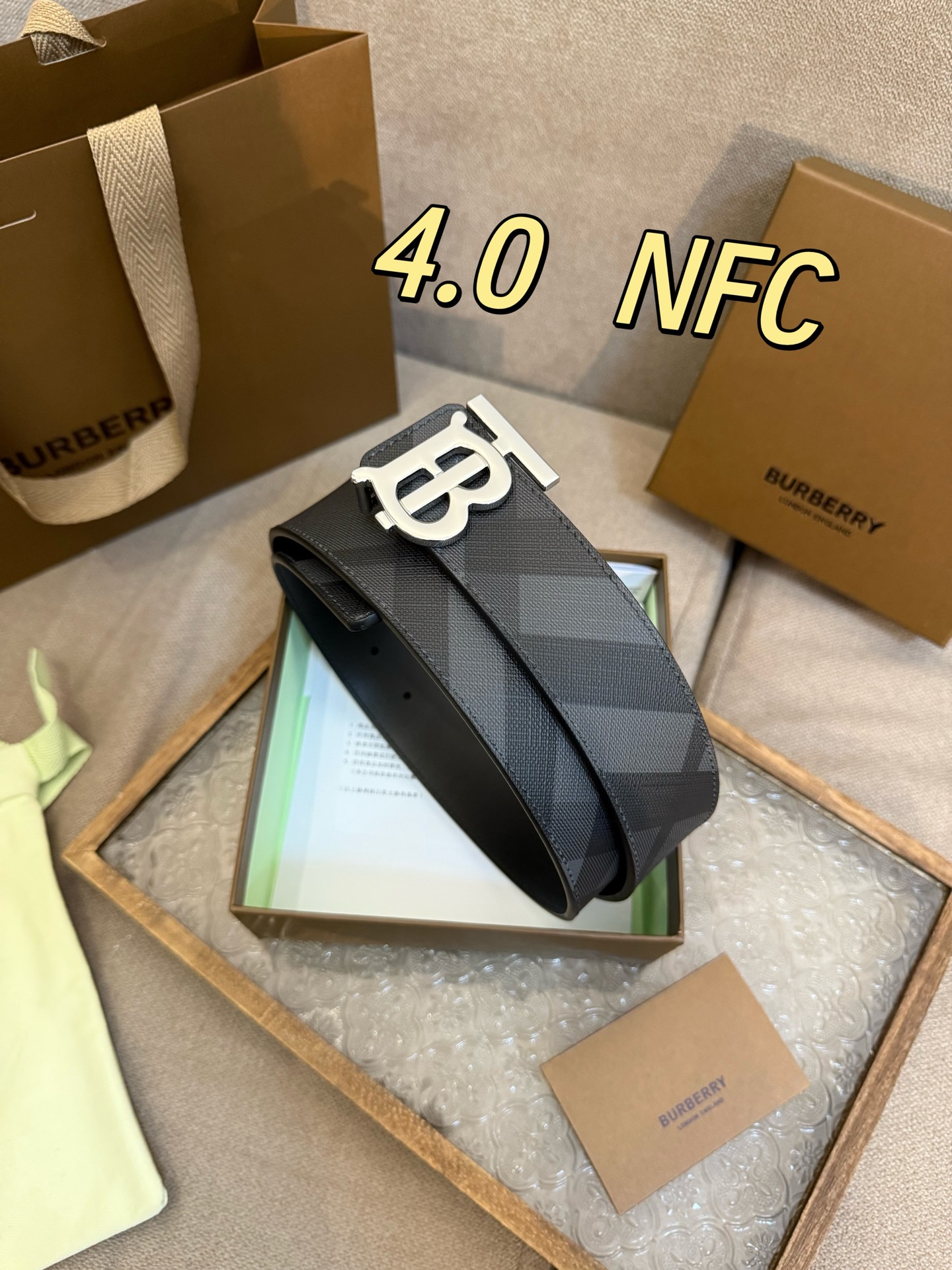 Burberry Basic Belt Cow Leather M