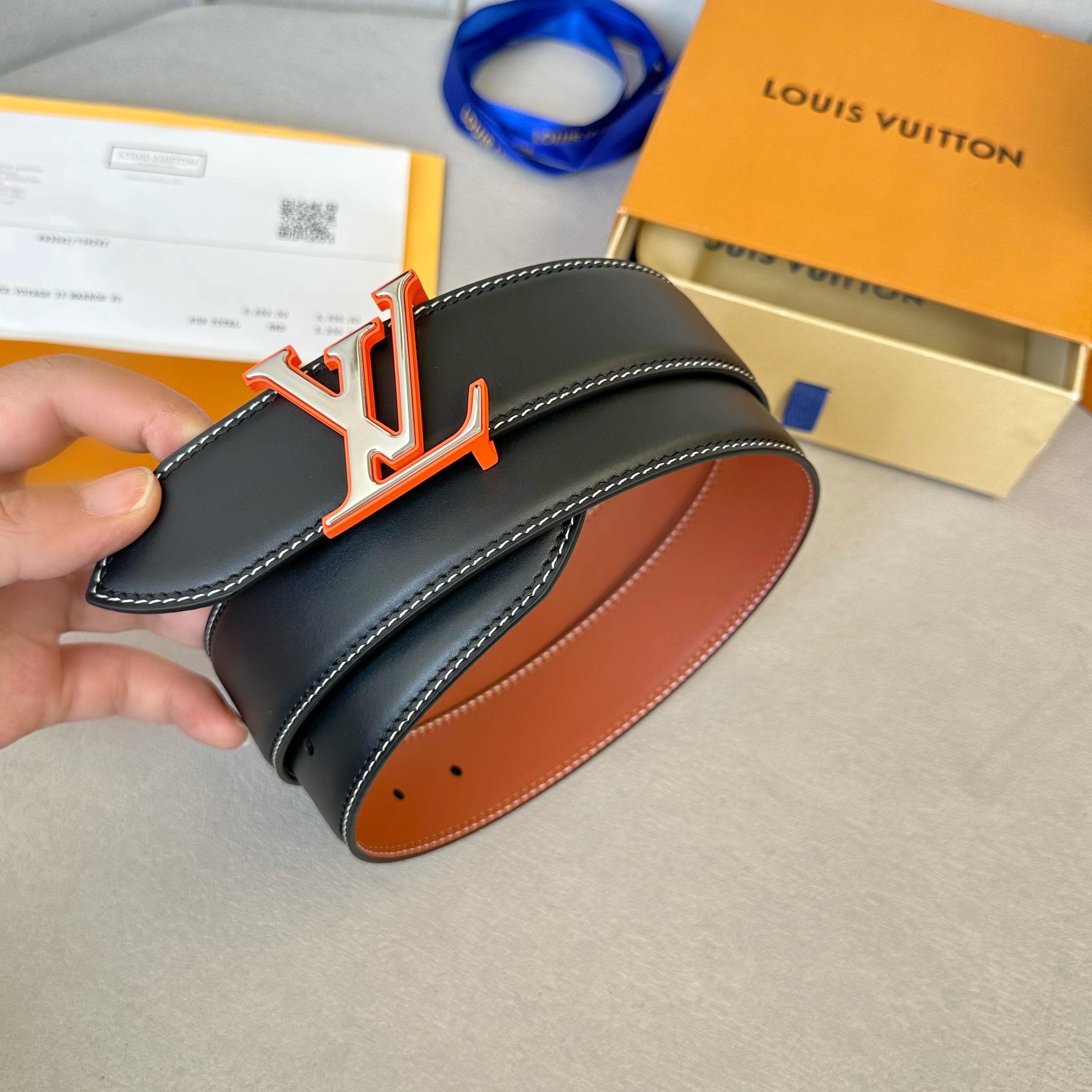 Louis Vuitton Male Basic Belt Cow Leather S-l