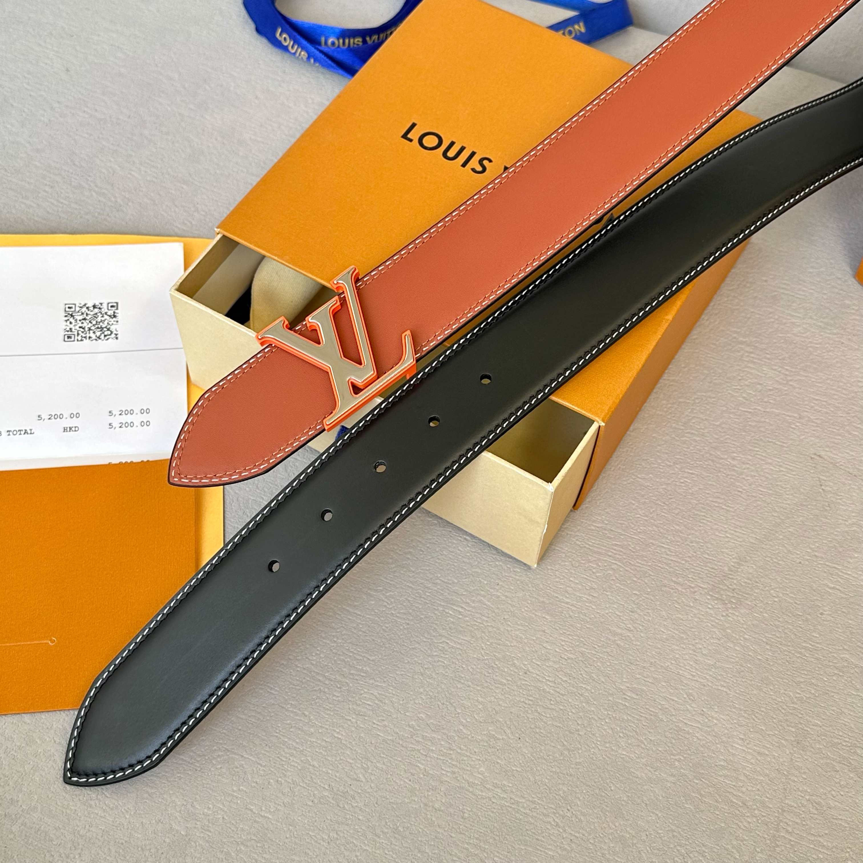 Louis Vuitton Male Basic Belt Cow Leather S-l