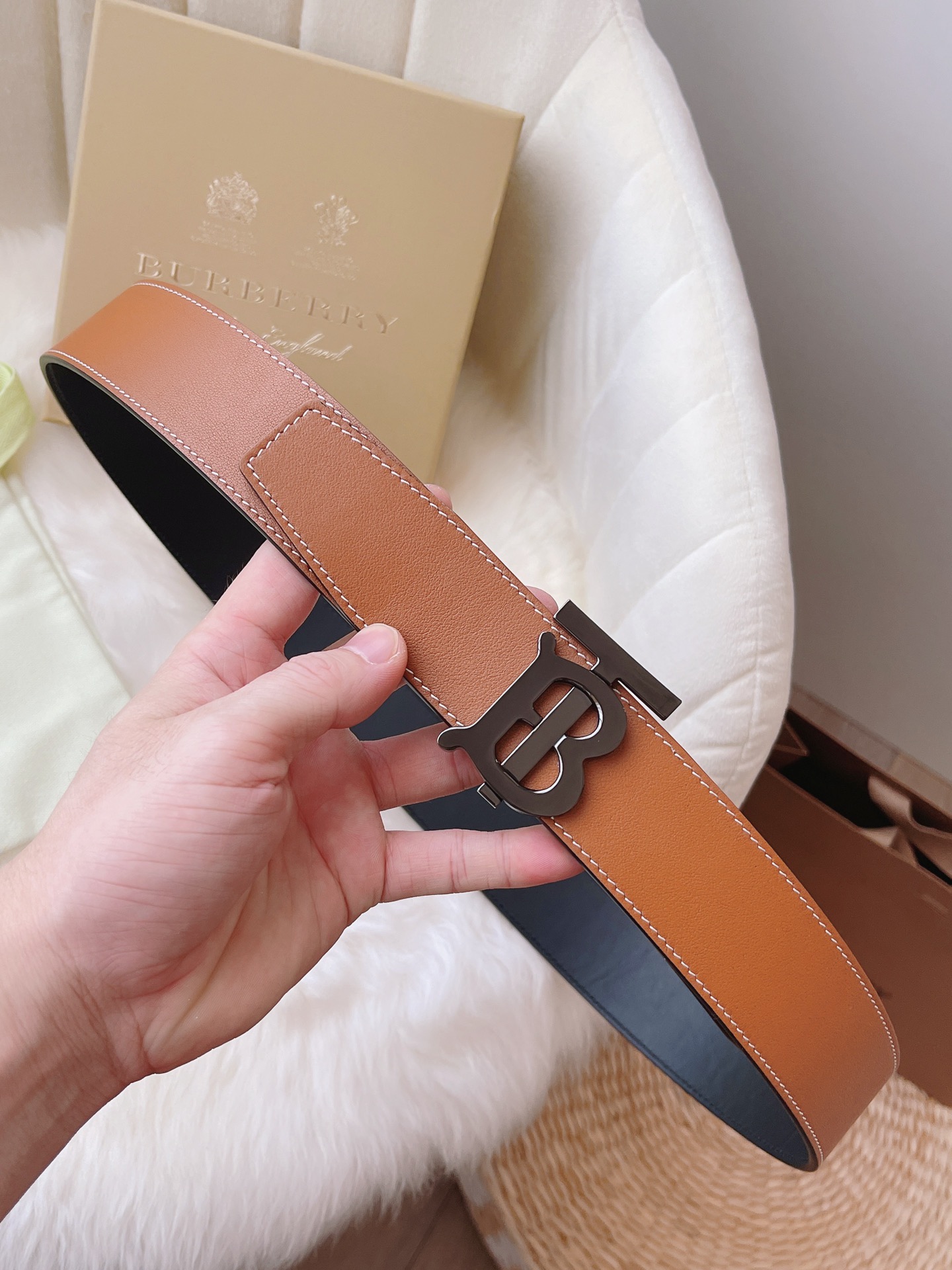 Burberry Leather Belt 40mm