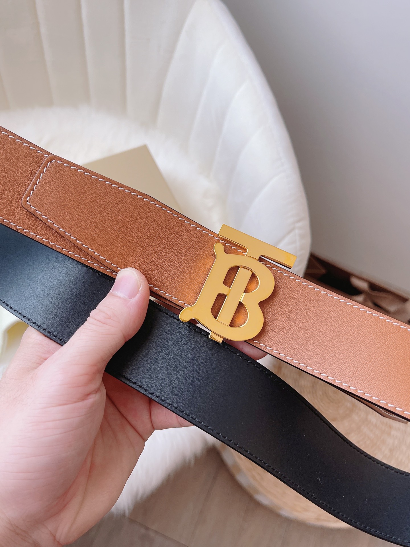 Burberry Leather Belt 40mm