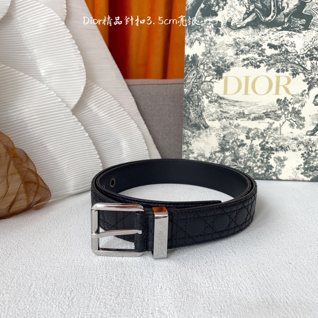 Dior Basic Belt Cow Leather Black 35mm
