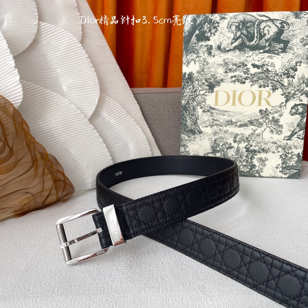 Dior Basic Belt Cow Leather Black 35mm