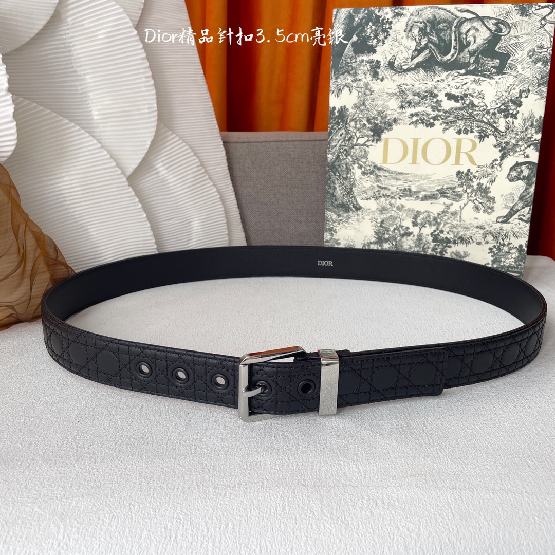Dior Basic Belt Cow Leather Black 35mm