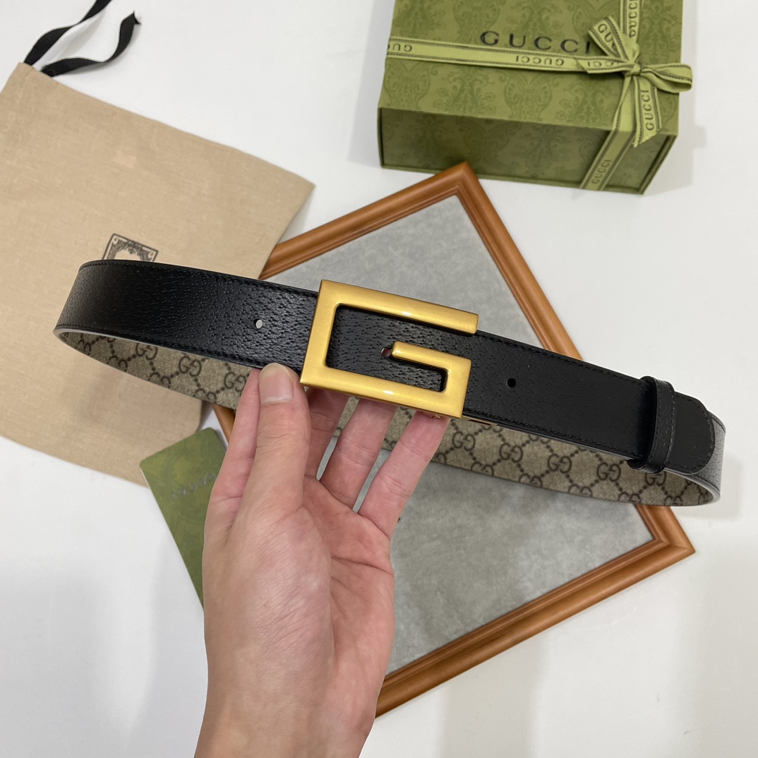 Gucci Basic Belt Brown S-m