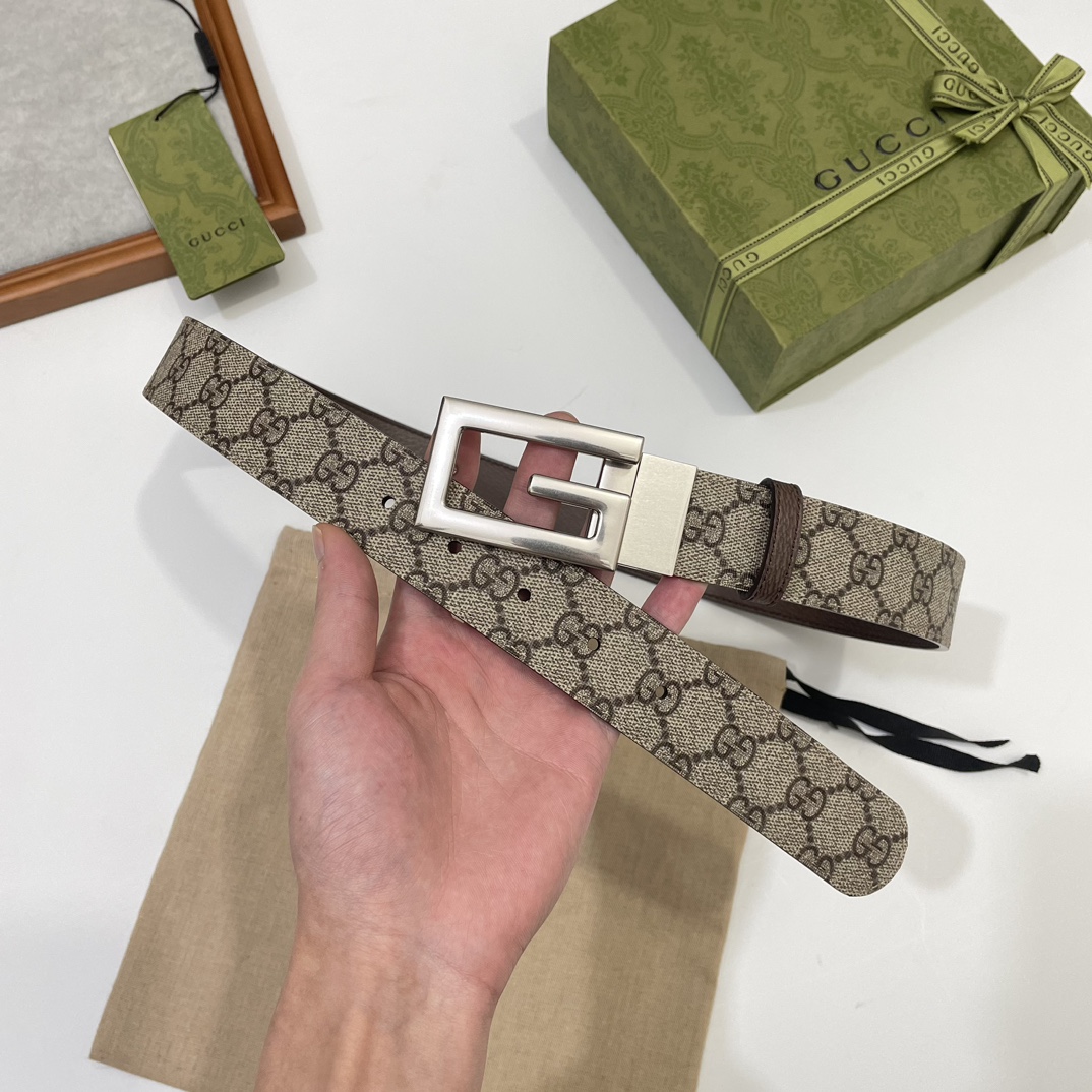 Gucci Basic Belt Brown S-m