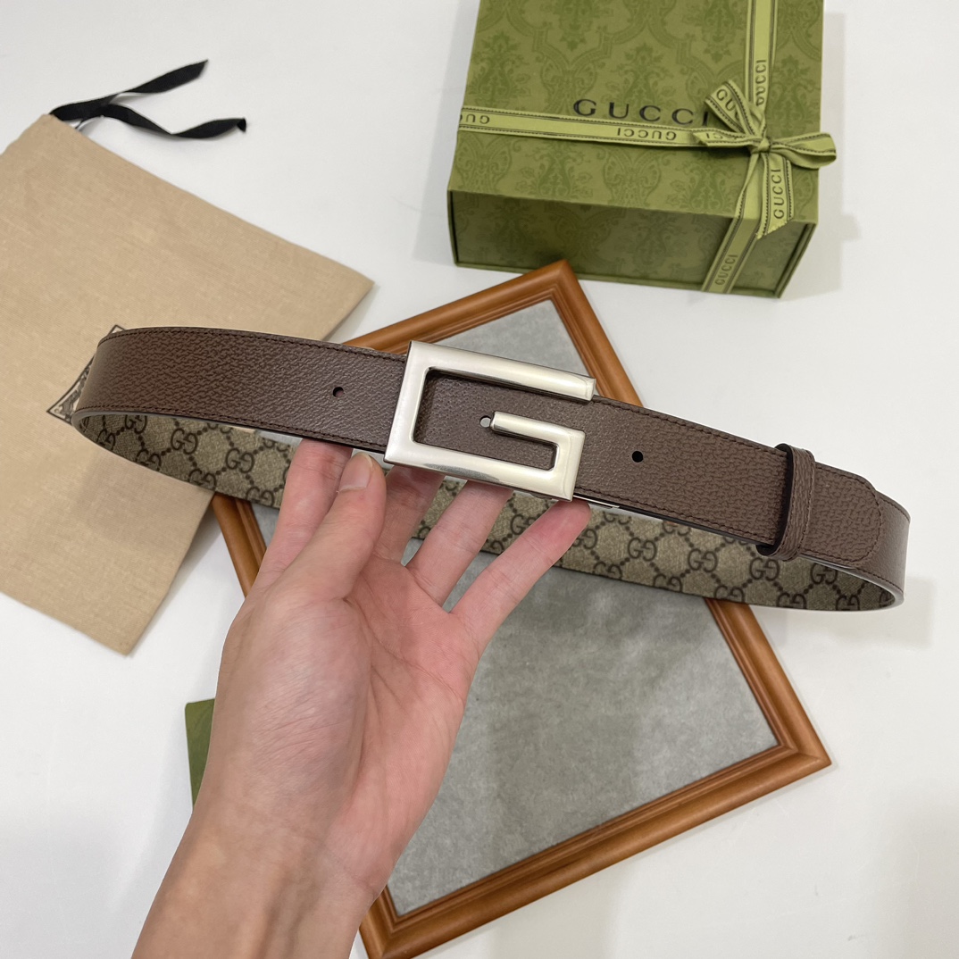 Gucci Basic Belt Brown S-m