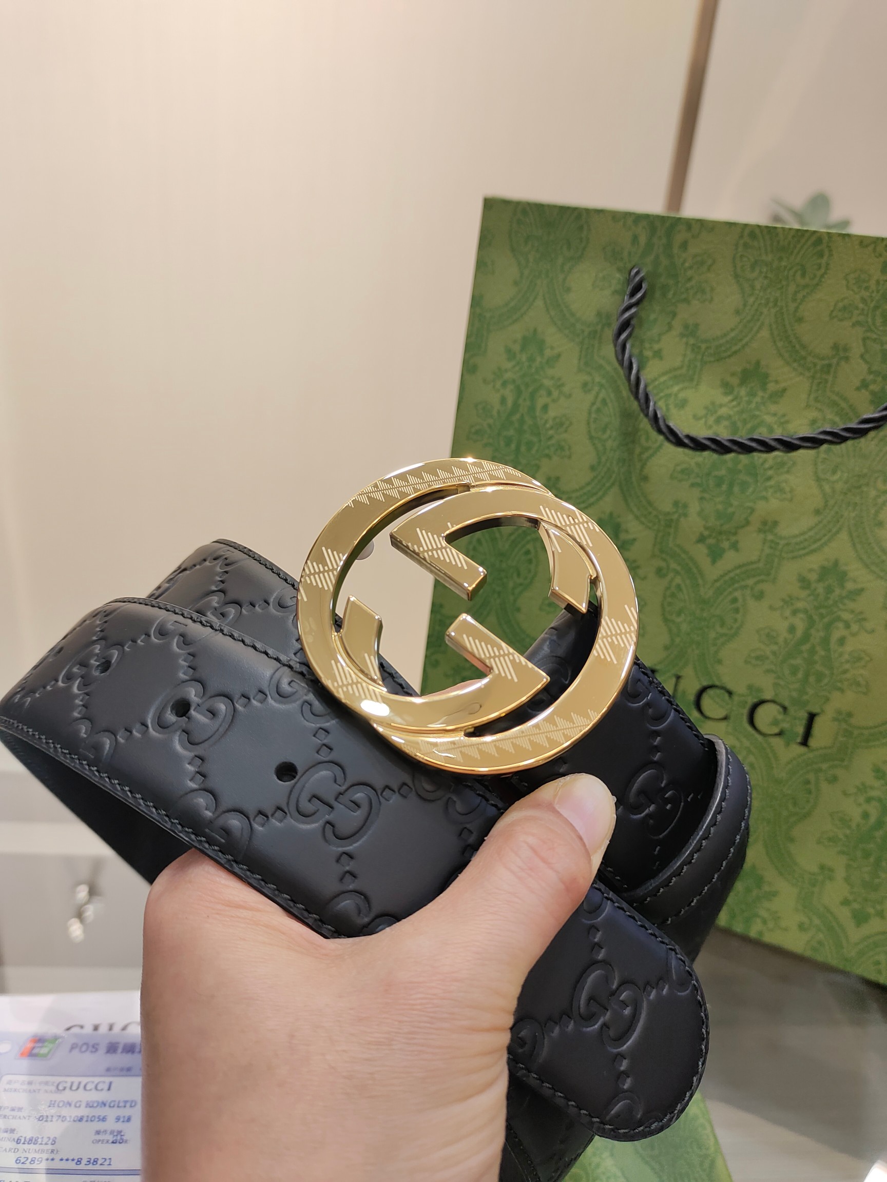 Gucci Basic Belt Cow Leather M