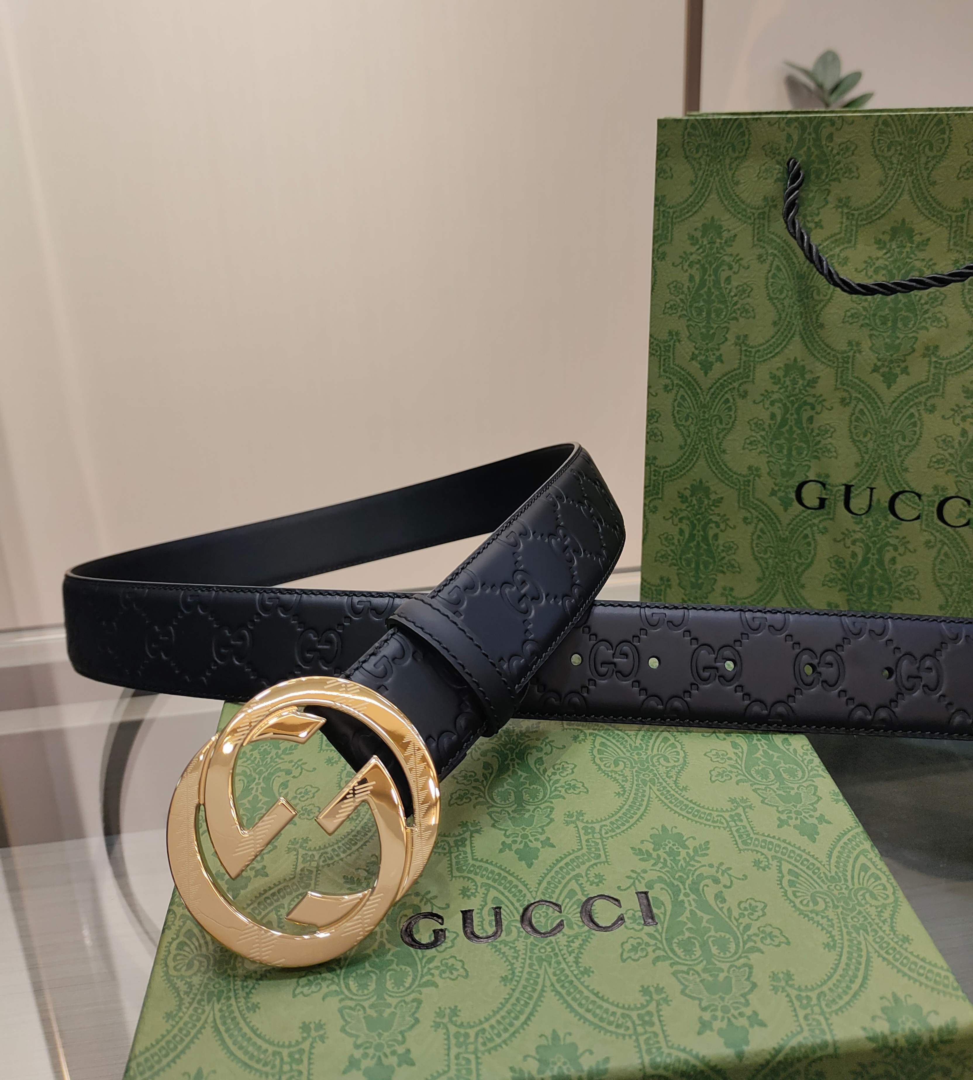Gucci Basic Belt Cow Leather M