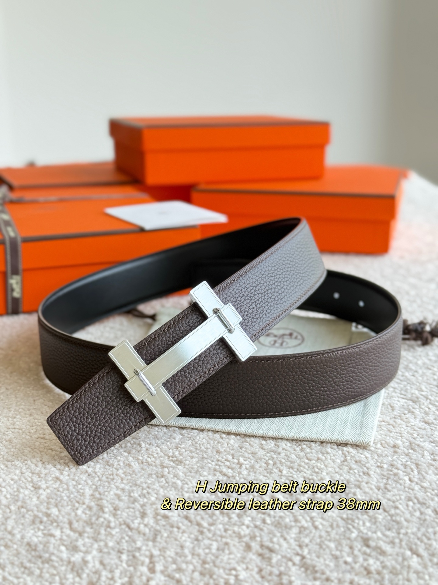 Hermès Male Basic Belt 38mm-m
