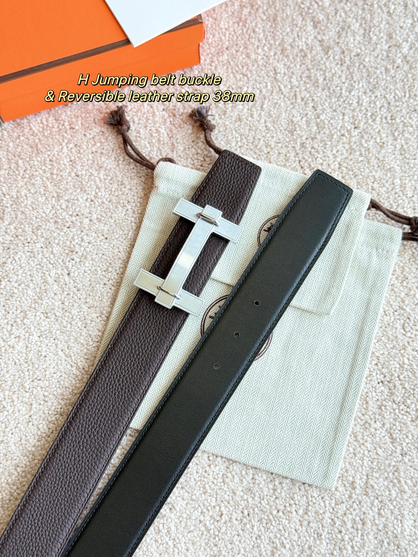 Hermès Male Basic Belt 38mm-m