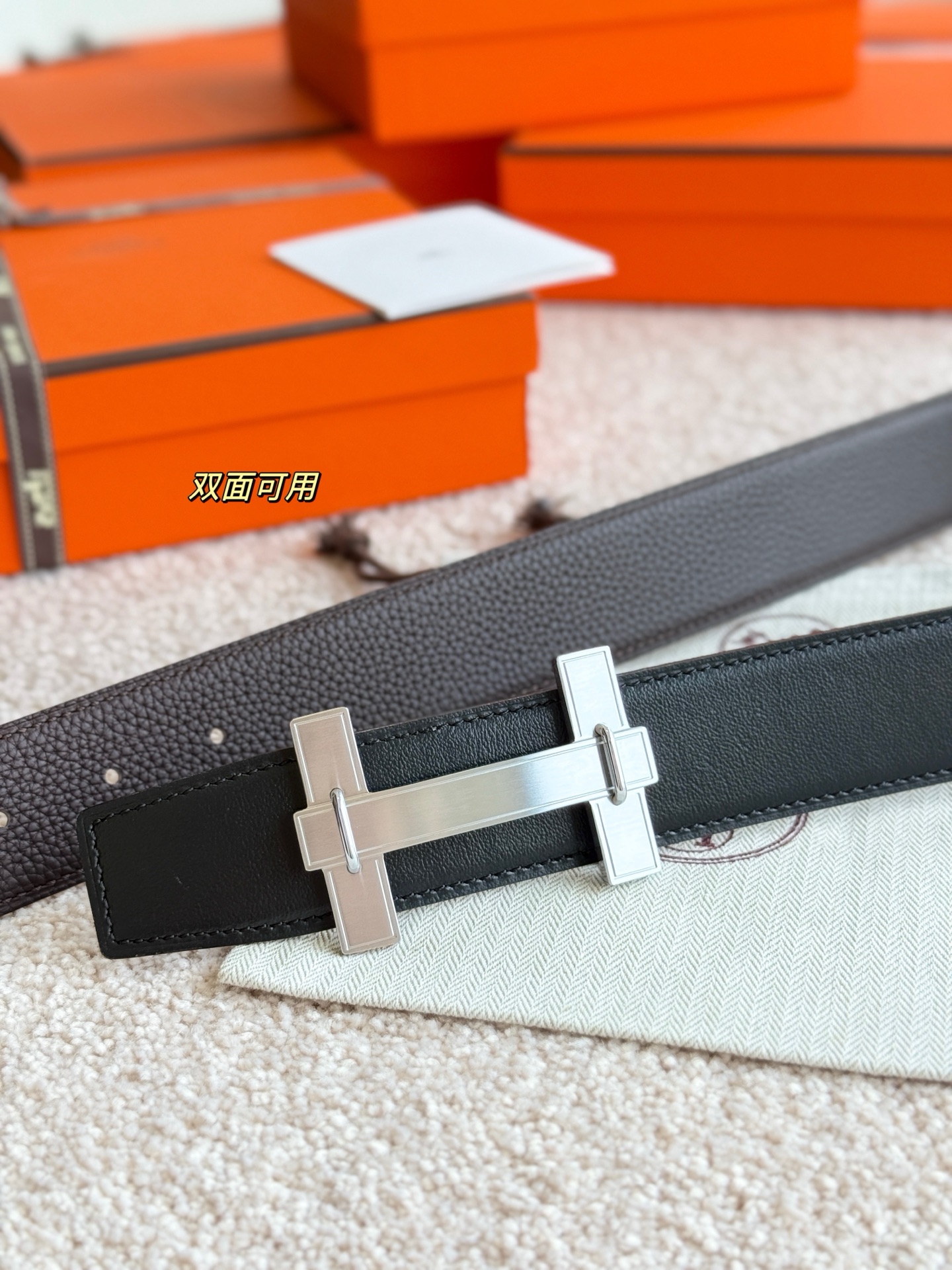 Hermès Male Basic Belt 38mm-m