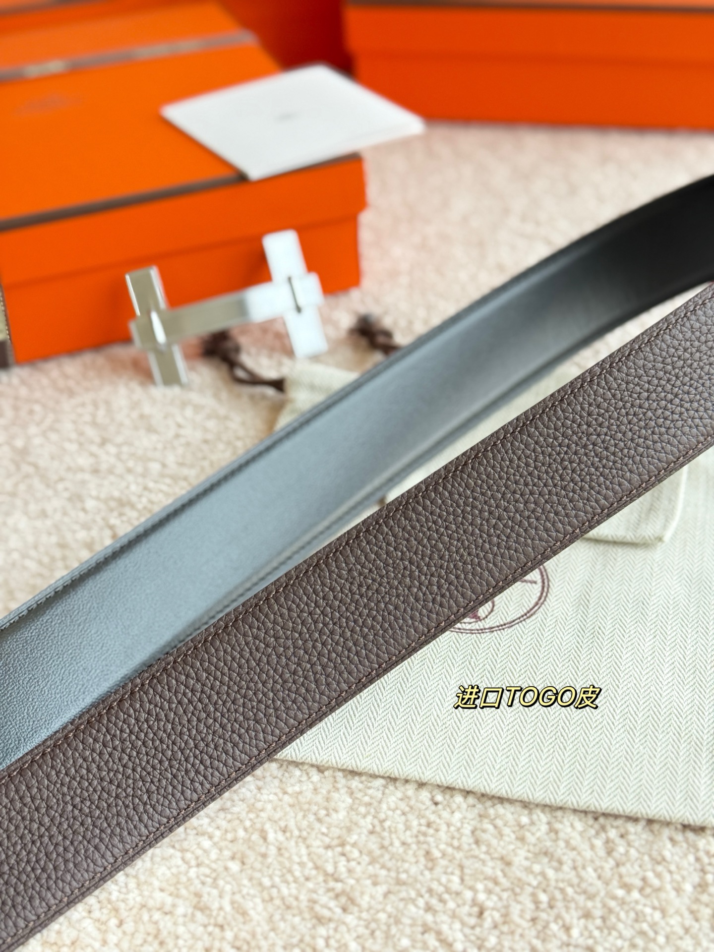Hermès Male Basic Belt 38mm-m