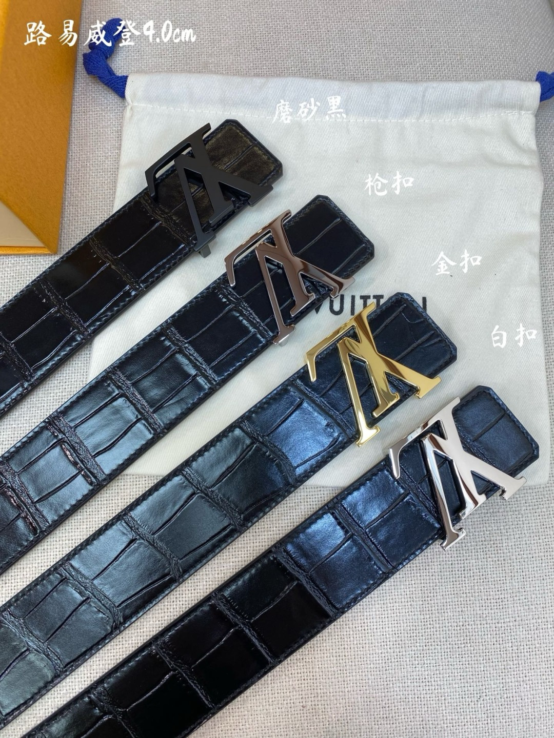 Male Basic Belt Cow Leather Black L