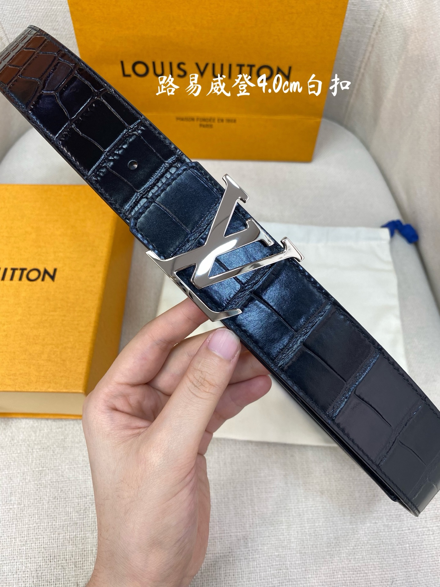 Male Basic Belt Cow Leather Black L