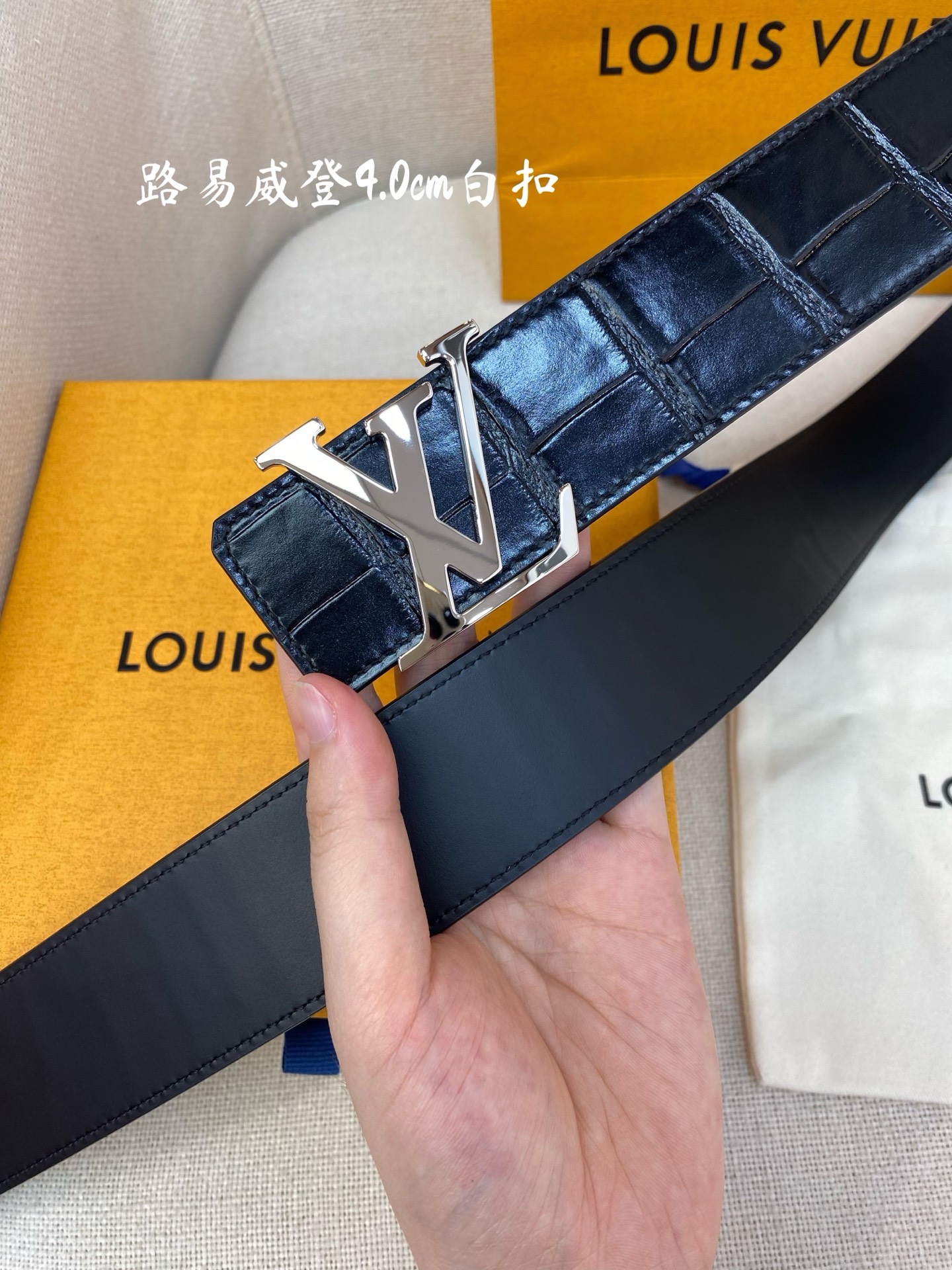 Male Basic Belt Cow Leather Black L
