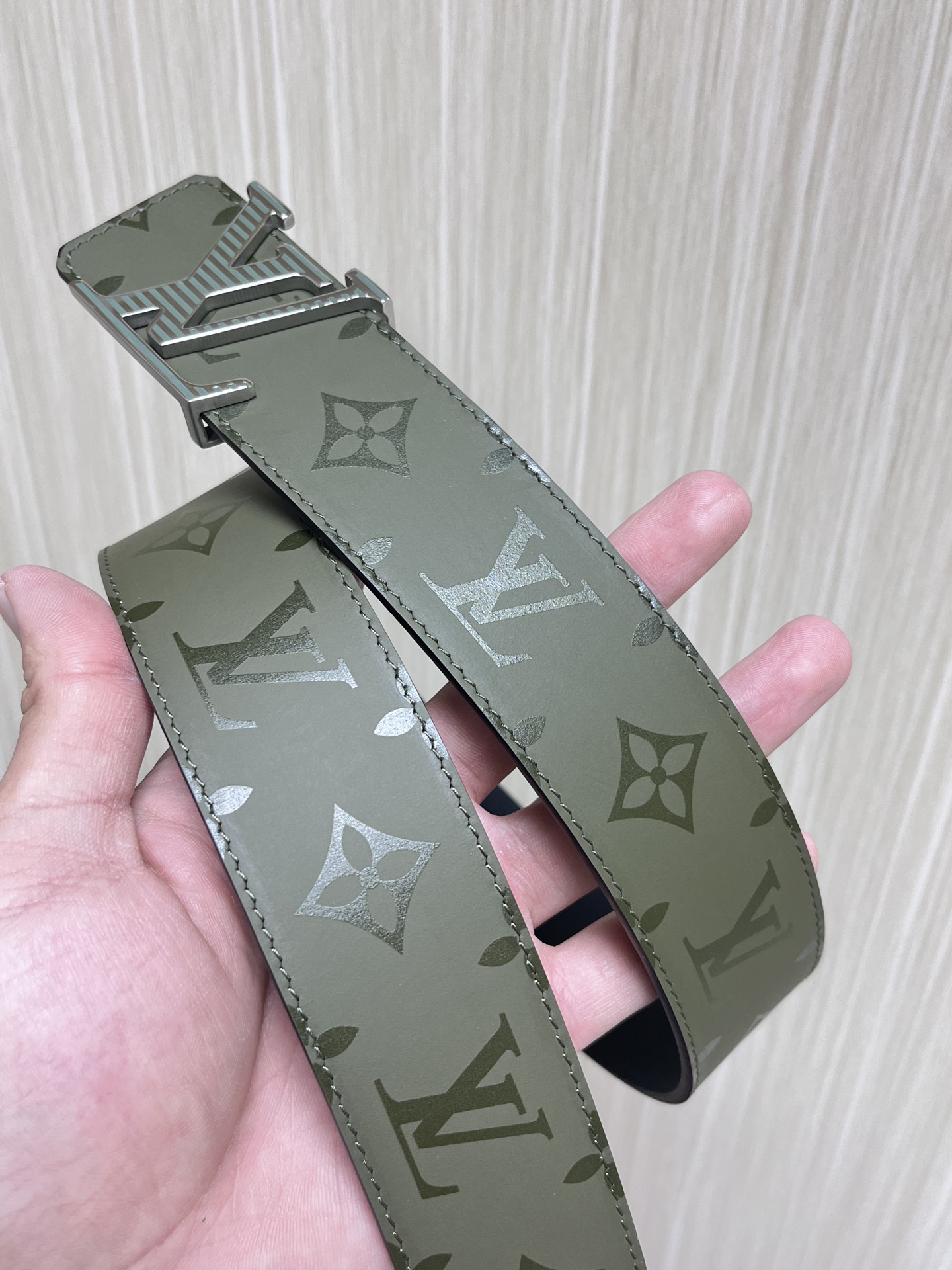 Louis Vuitton Basic Belt Cow Leather Black S-m-l