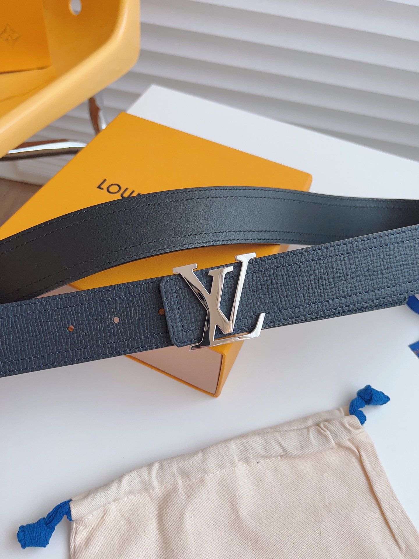 Louis Vuitton Basic Belt Cow Leather Black S-m-l