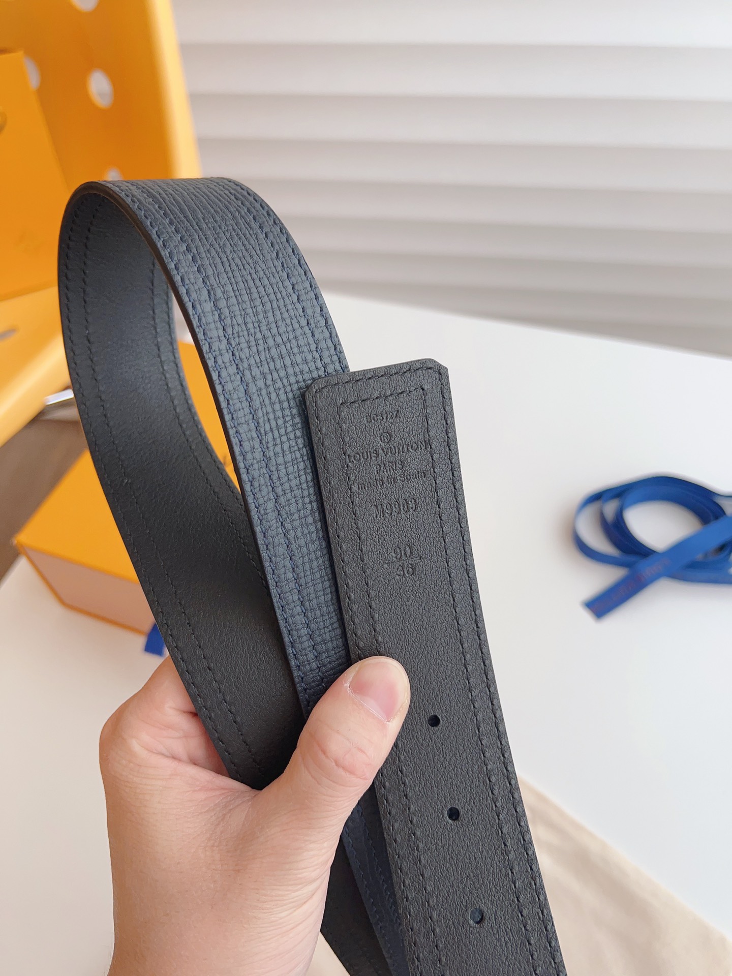 Louis Vuitton Basic Belt Cow Leather Black S-m-l