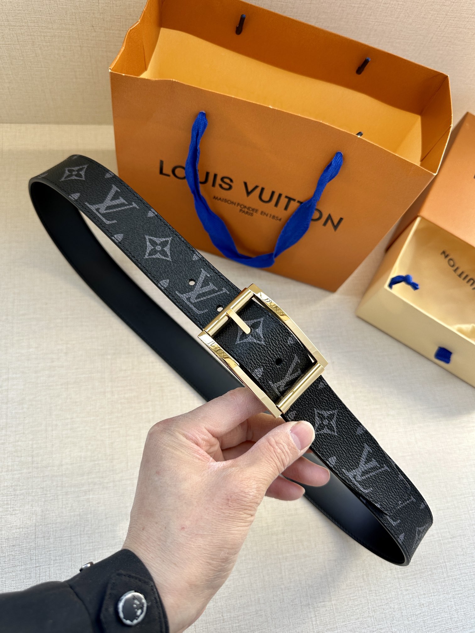 Louis Vuitton Basic Belt Cow Leather S-m-l