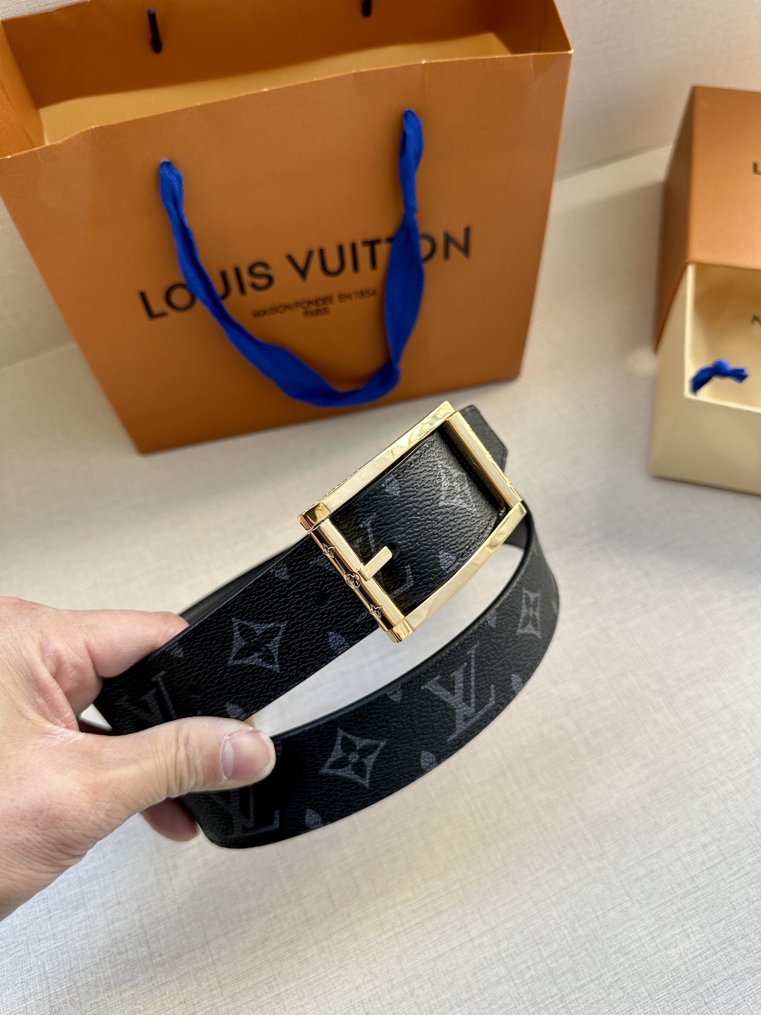 Louis Vuitton Basic Belt Cow Leather S-m-l
