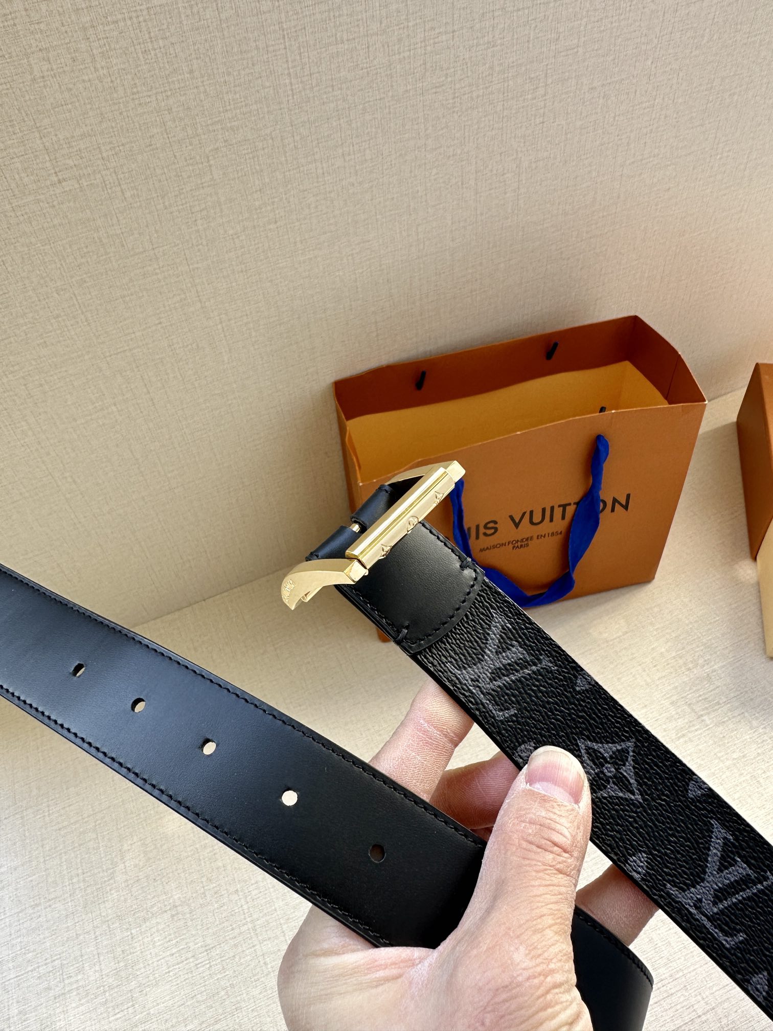 Louis Vuitton Basic Belt Cow Leather S-m-l