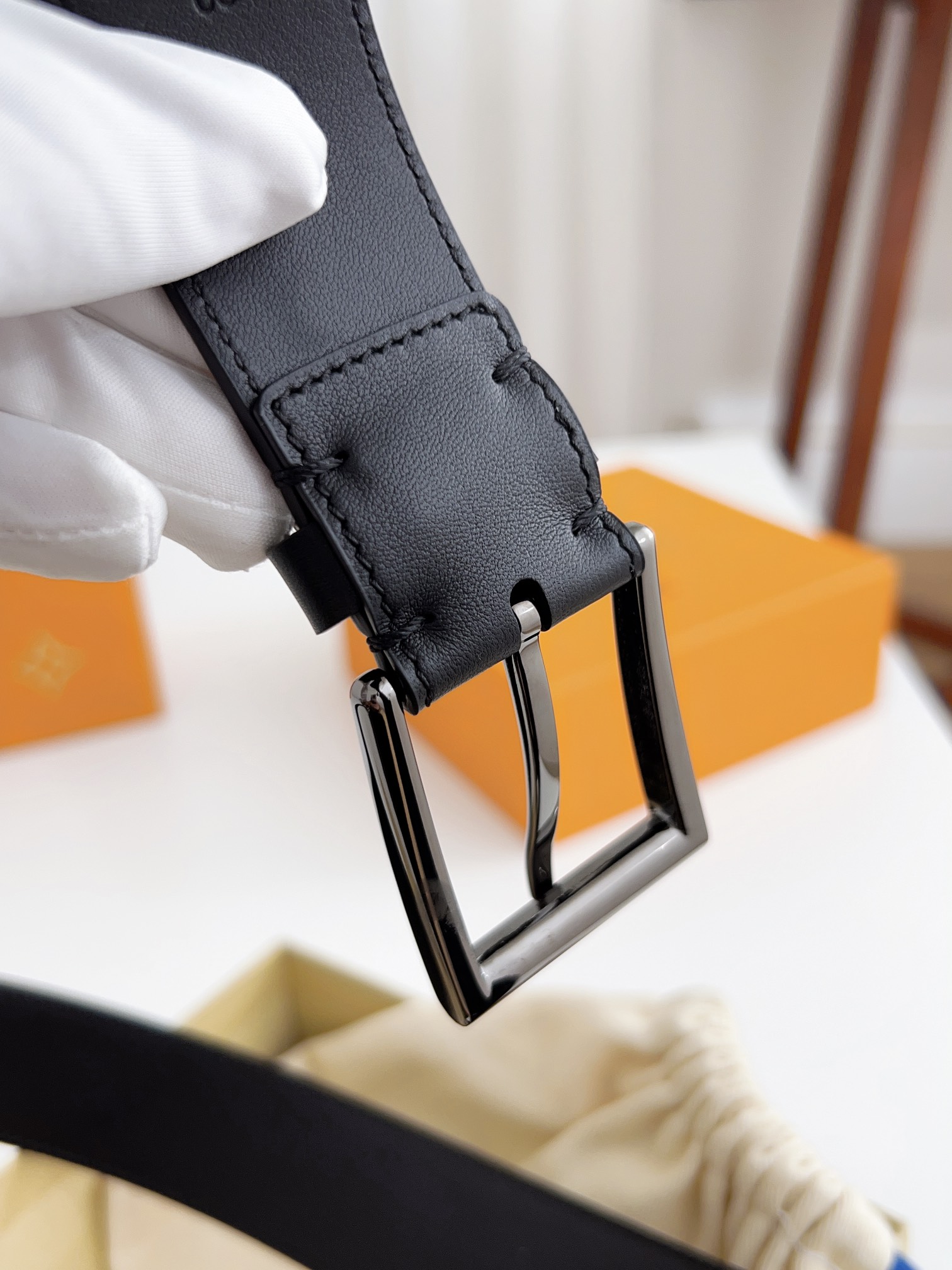 Louis Vuitton Male Basic Belt Cow Leather 125cm-l