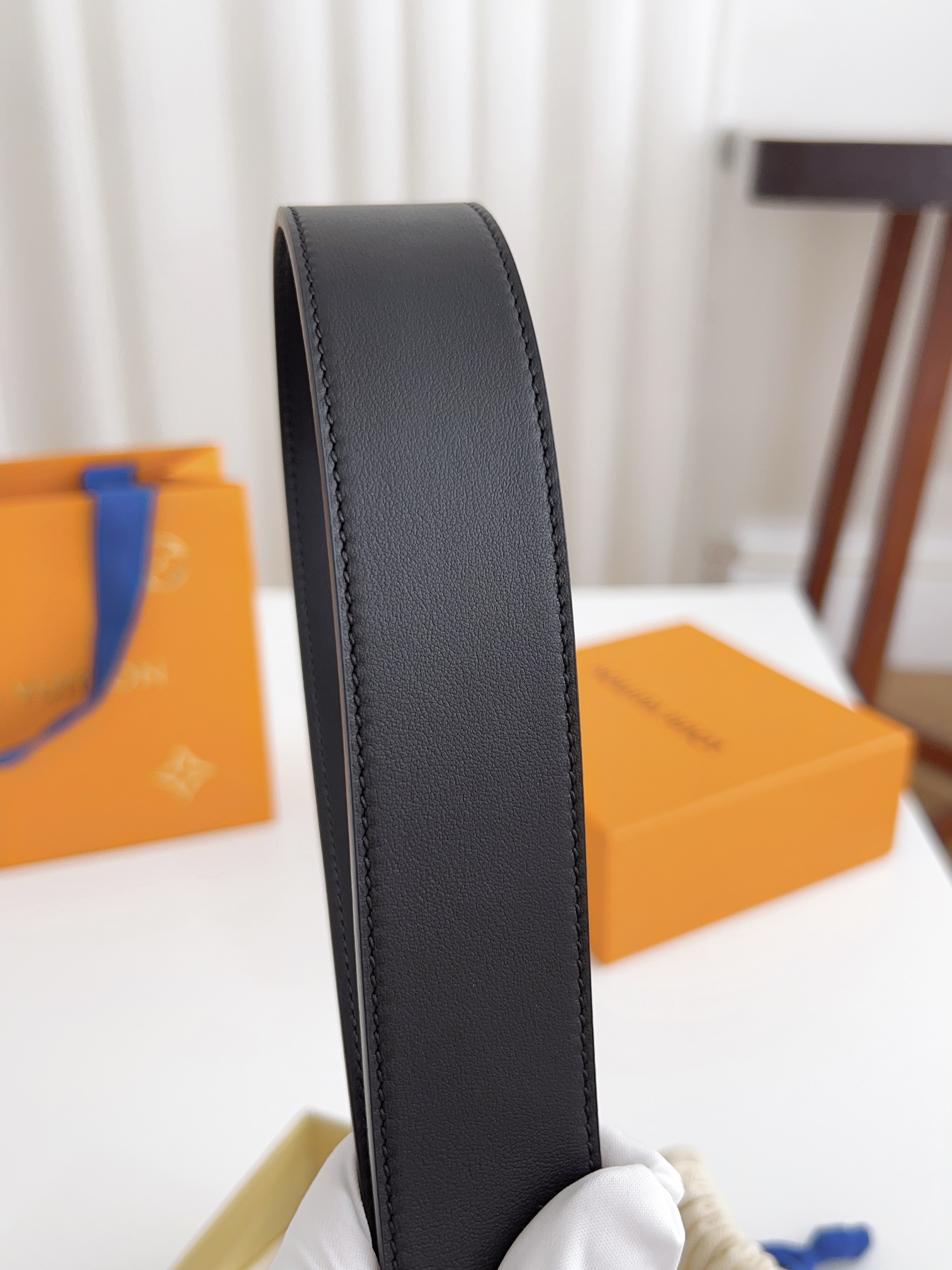 Louis Vuitton Male Basic Belt Cow Leather 125cm-l