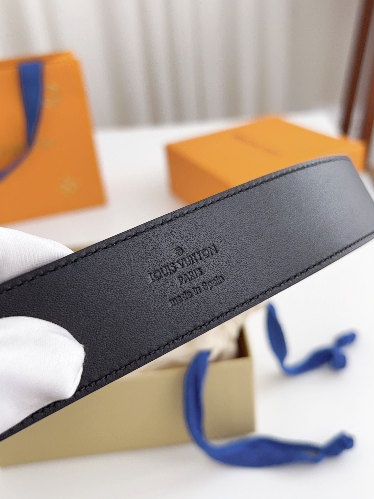 Louis Vuitton Male Basic Belt Cow Leather 125cm-l