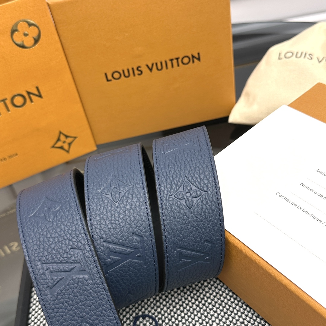 Louis Vuitton Male Basic Belt Cow Leather M-l