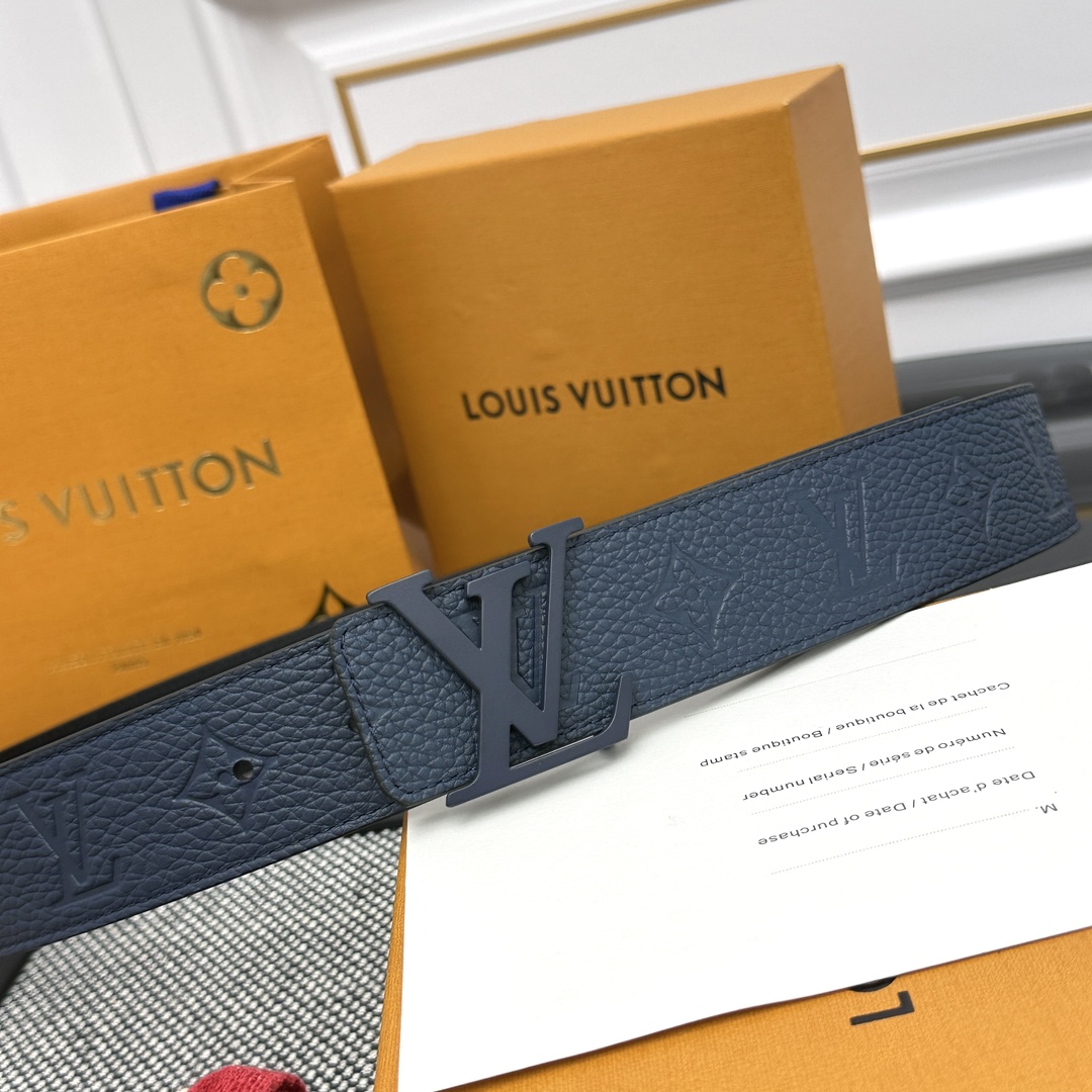 Louis Vuitton Male Basic Belt Cow Leather M-l
