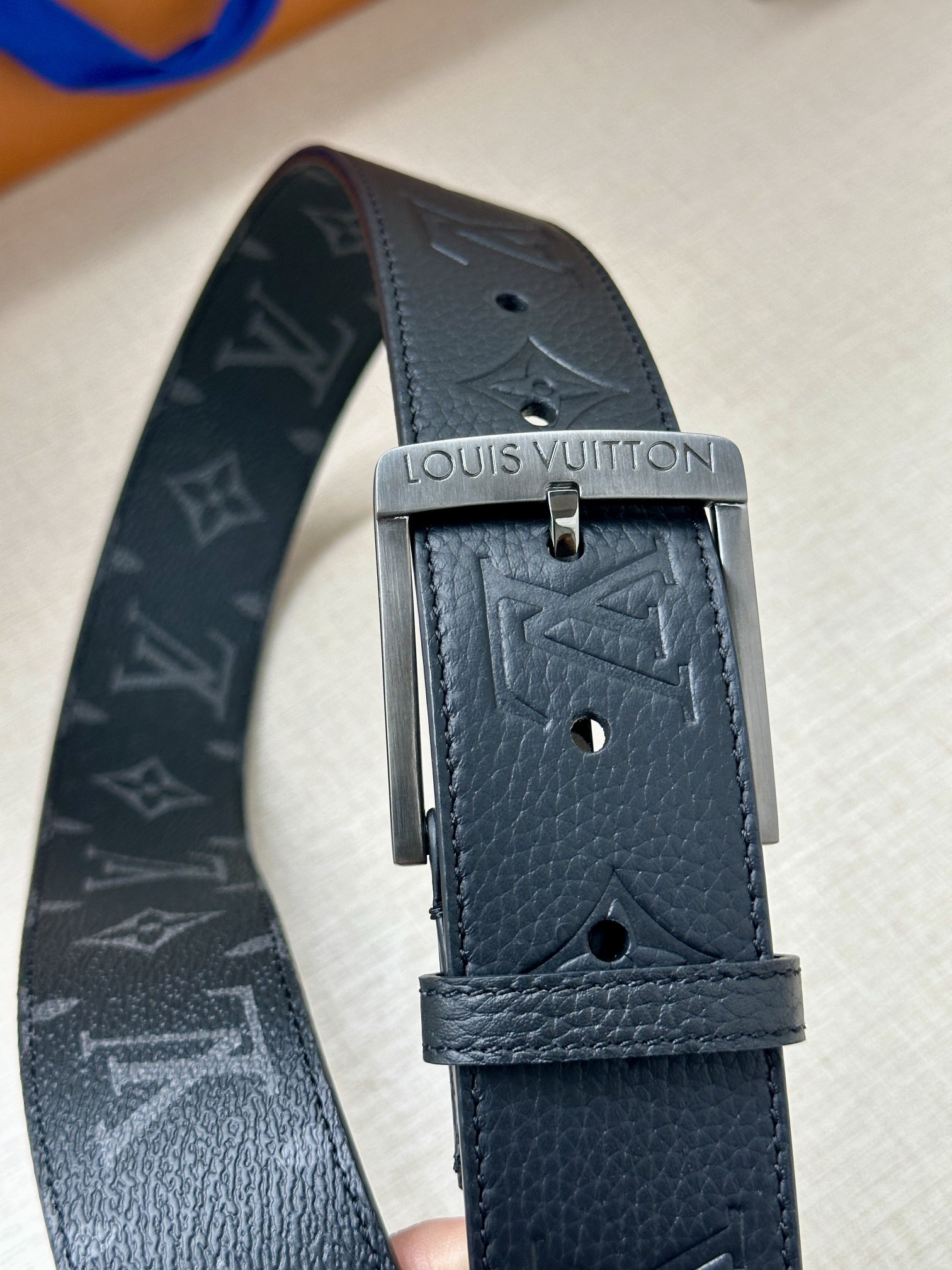 Louis Vuitton Male Pin Buckle Belt Canvas S-m-l