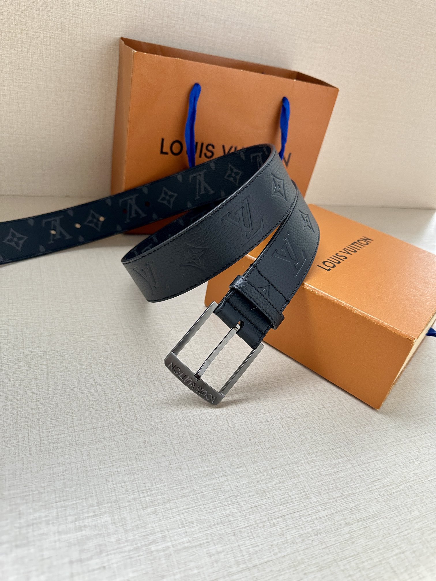 Louis Vuitton Male Pin Buckle Belt Canvas S-m-l