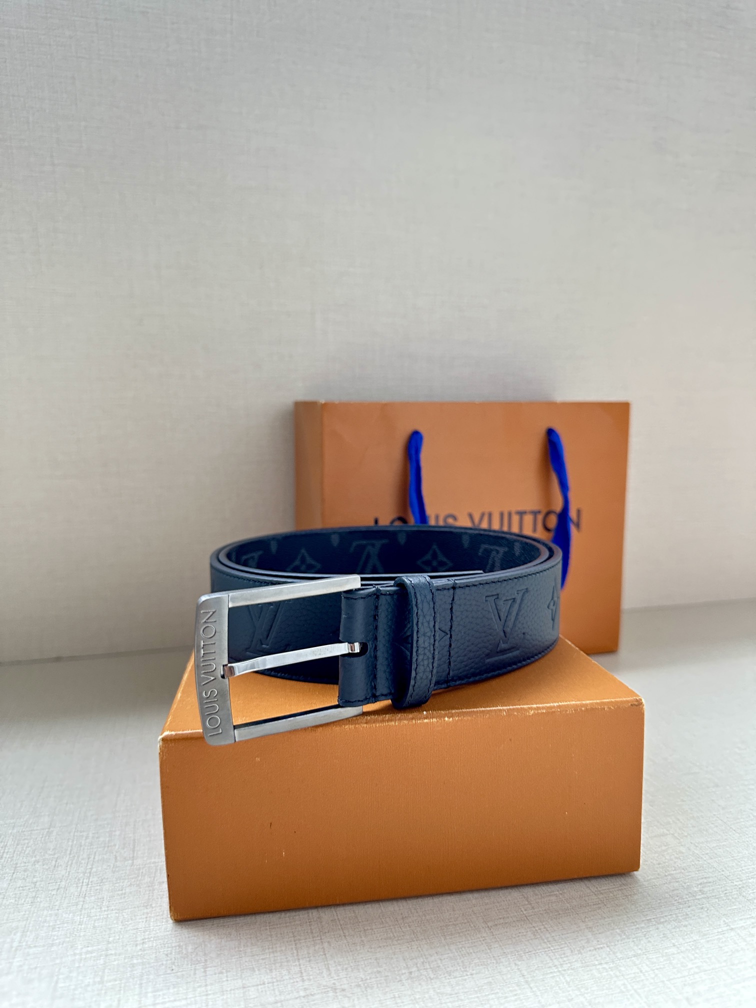 Louis Vuitton Male Pin Buckle Belt Canvas S-m-l