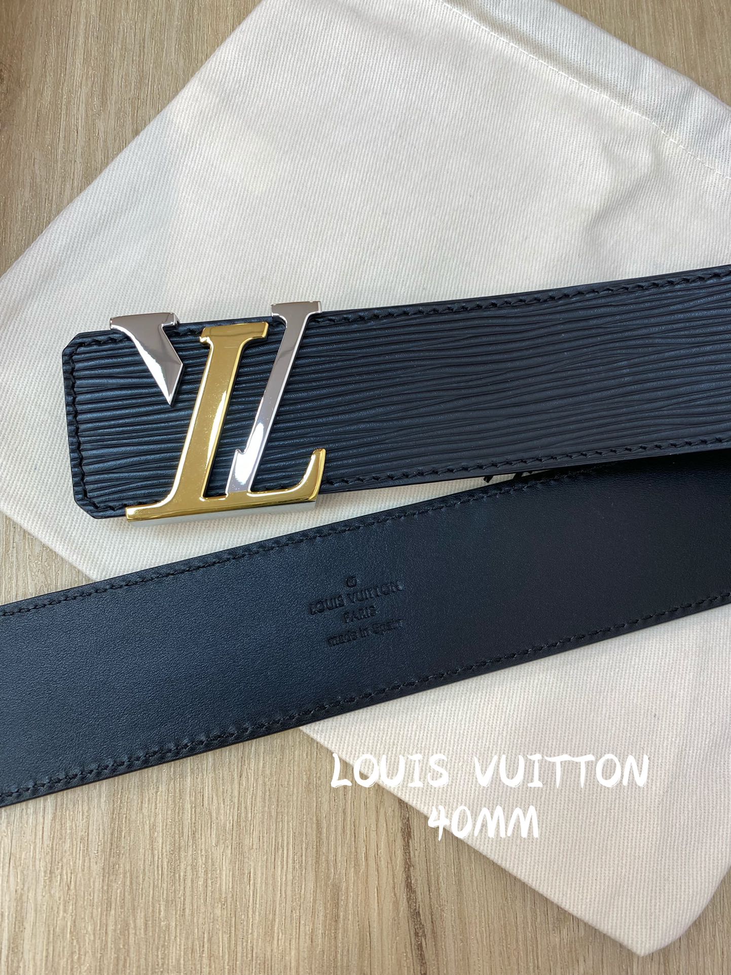 Louis Vuitton Male Leather Belt Top Grain Leather S-l