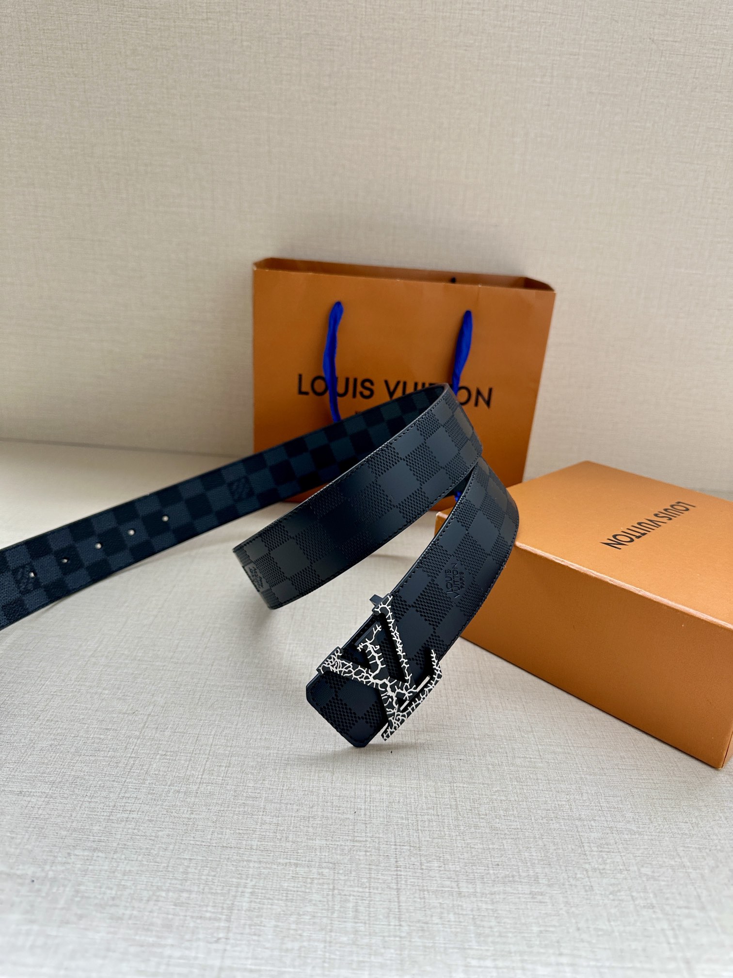 Louis Vuitton Male Basic Belt Green S-m-l