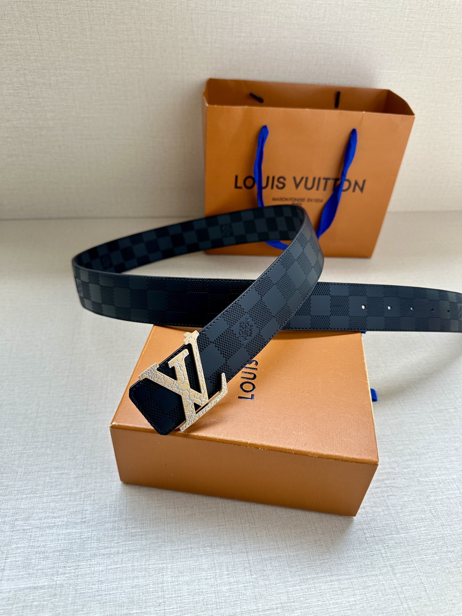 Louis Vuitton Male Basic Belt Green S-m-l