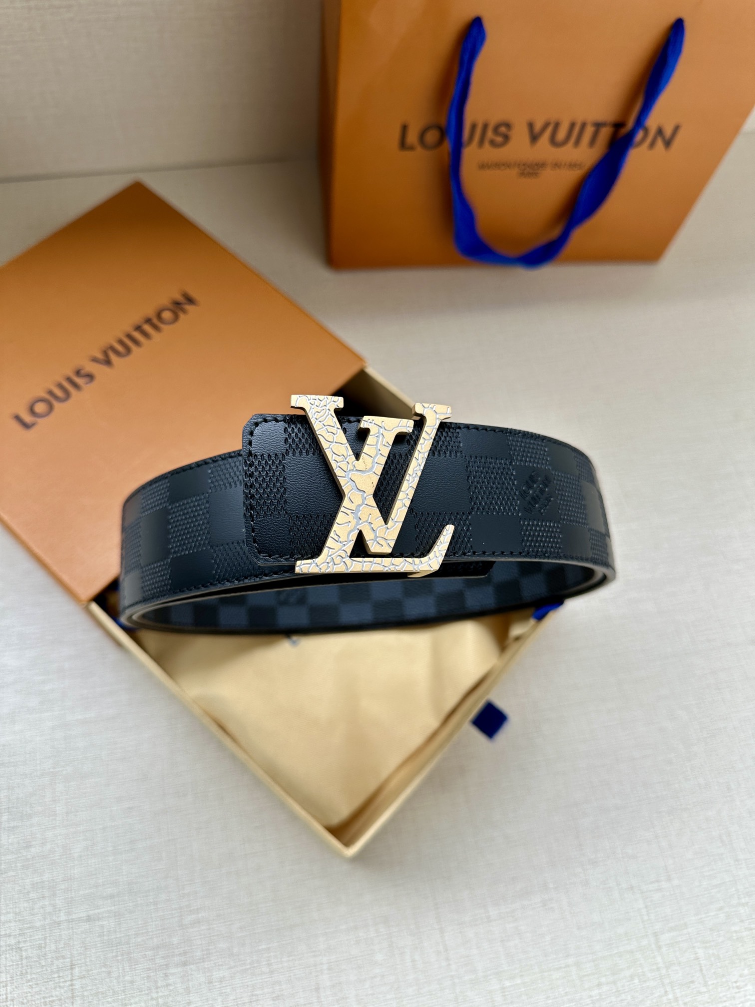 Louis Vuitton Male Basic Belt Green S-m-l