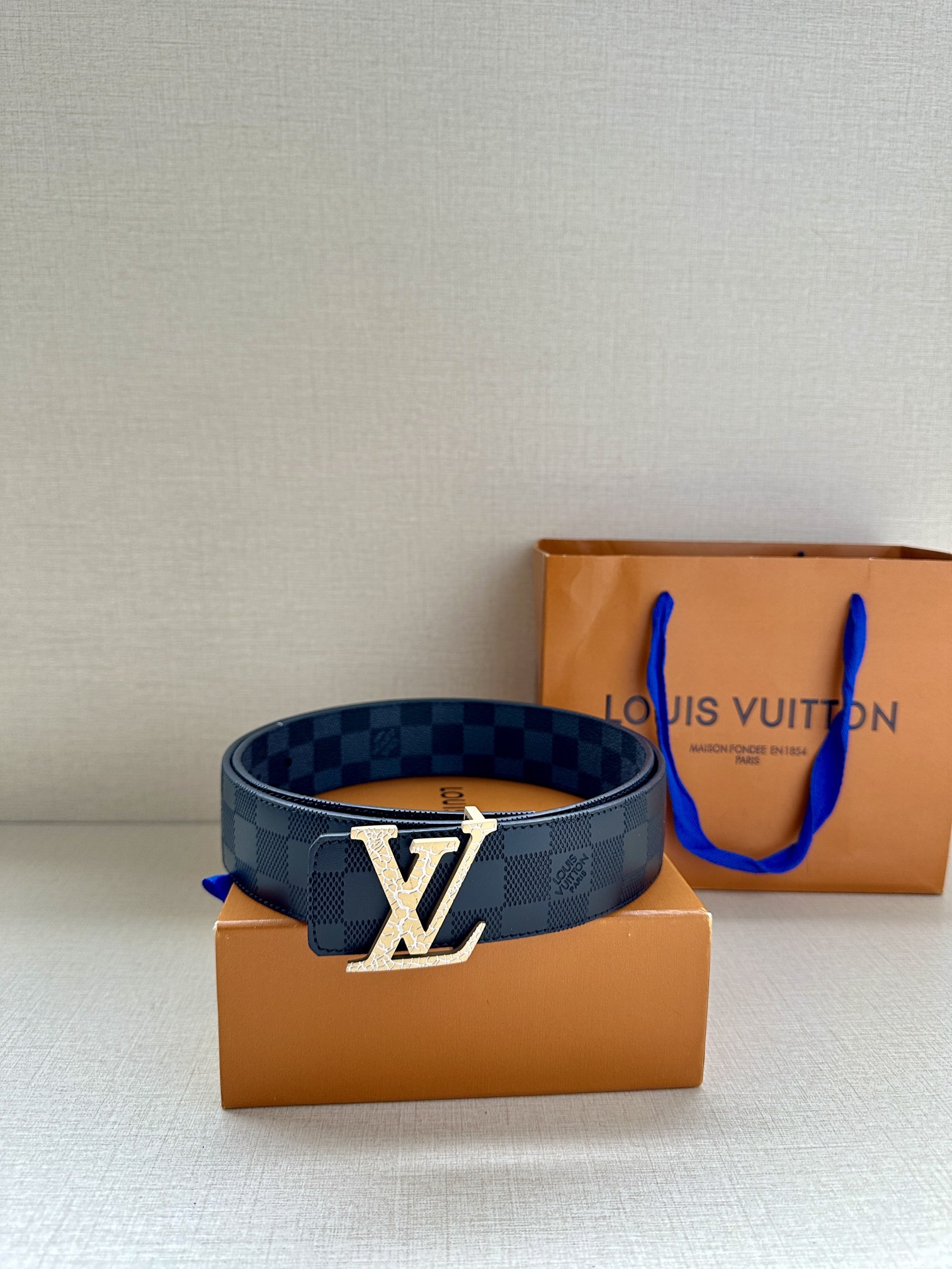 Louis Vuitton Male Basic Belt Green S-m-l