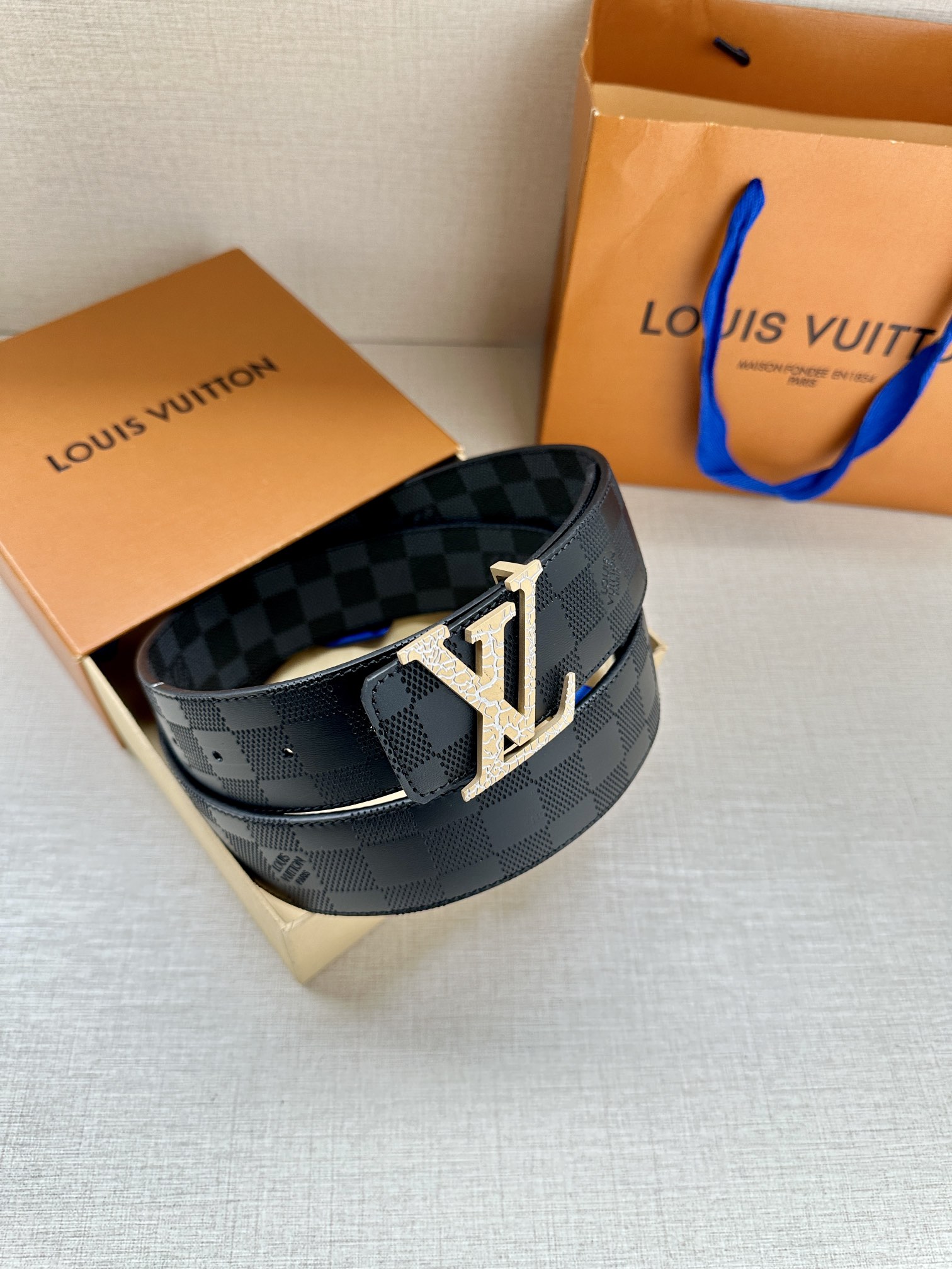 Louis Vuitton Male Basic Belt Green S-m-l