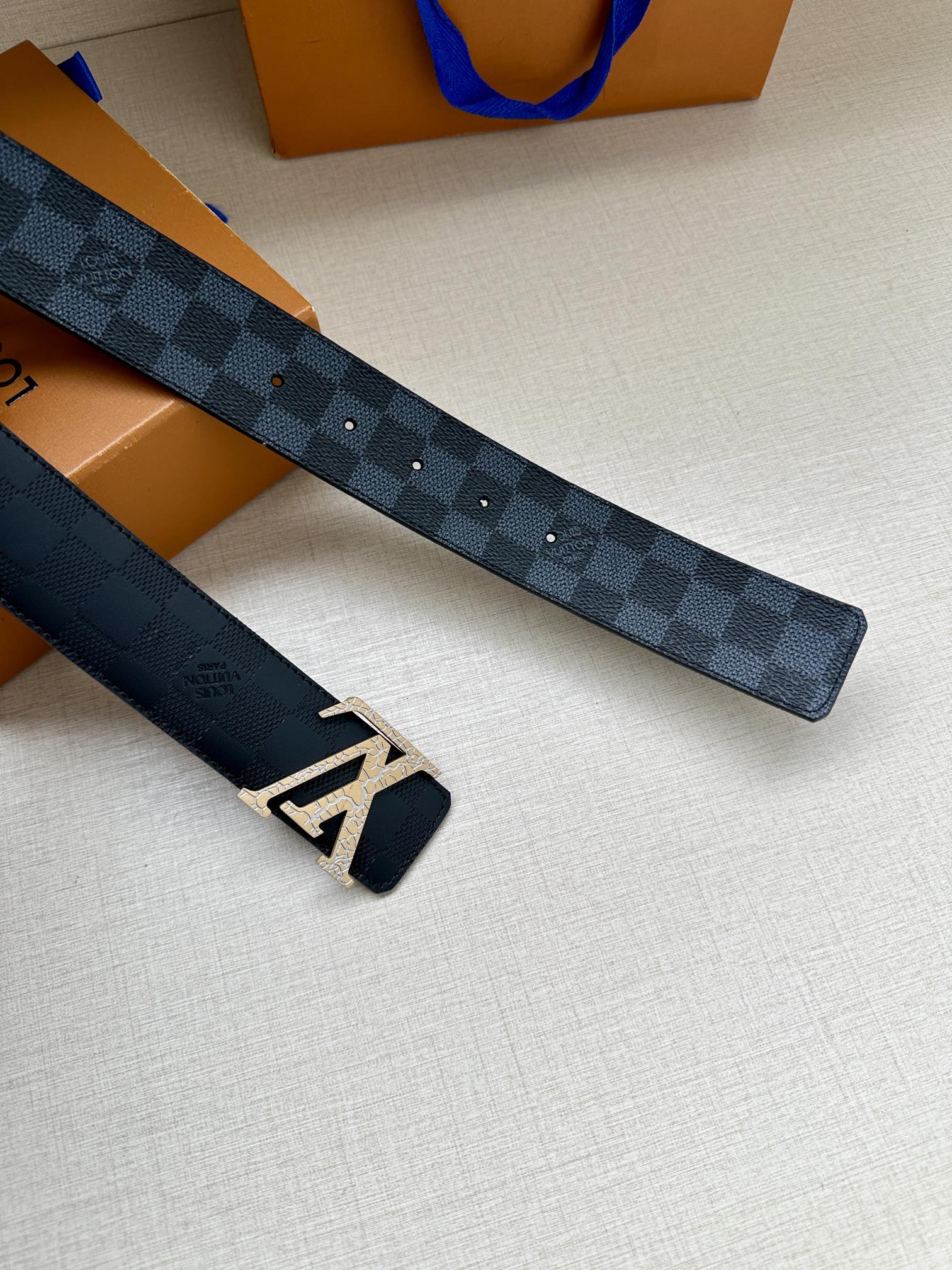 Louis Vuitton Male Basic Belt Green S-m-l